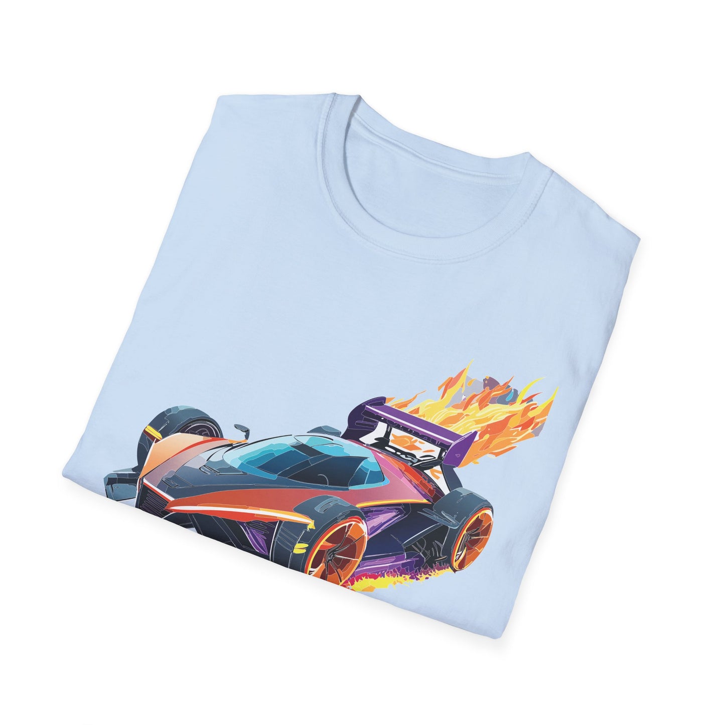 Unisex Car T Shirt Hot Wheels Graphic Tee Car Shirt Gildan Softstyle 64000 Cotton Tee