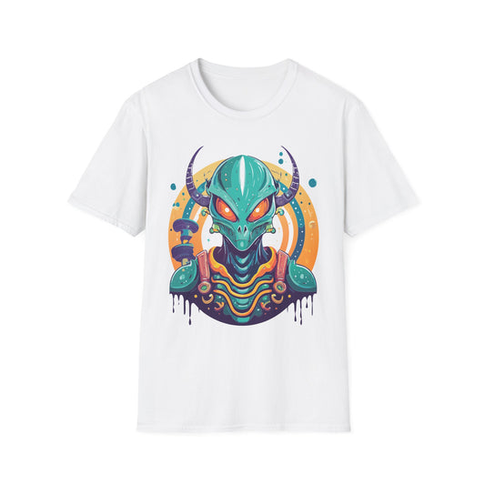 Alien T Shirt Cosmos Shirt Unisex Softstyle Tee 100 Percent Ring Spun Cotton Short Sleeve