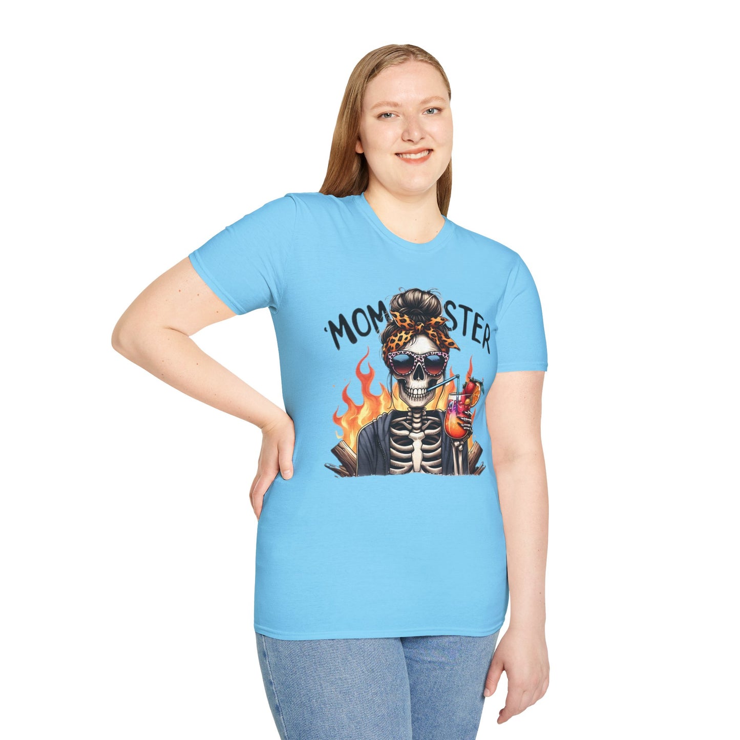 Skull Tee Shirt Unisex Skeleton Shirt Softstyle Gildan 100 Percent Cotton Graphic Tee