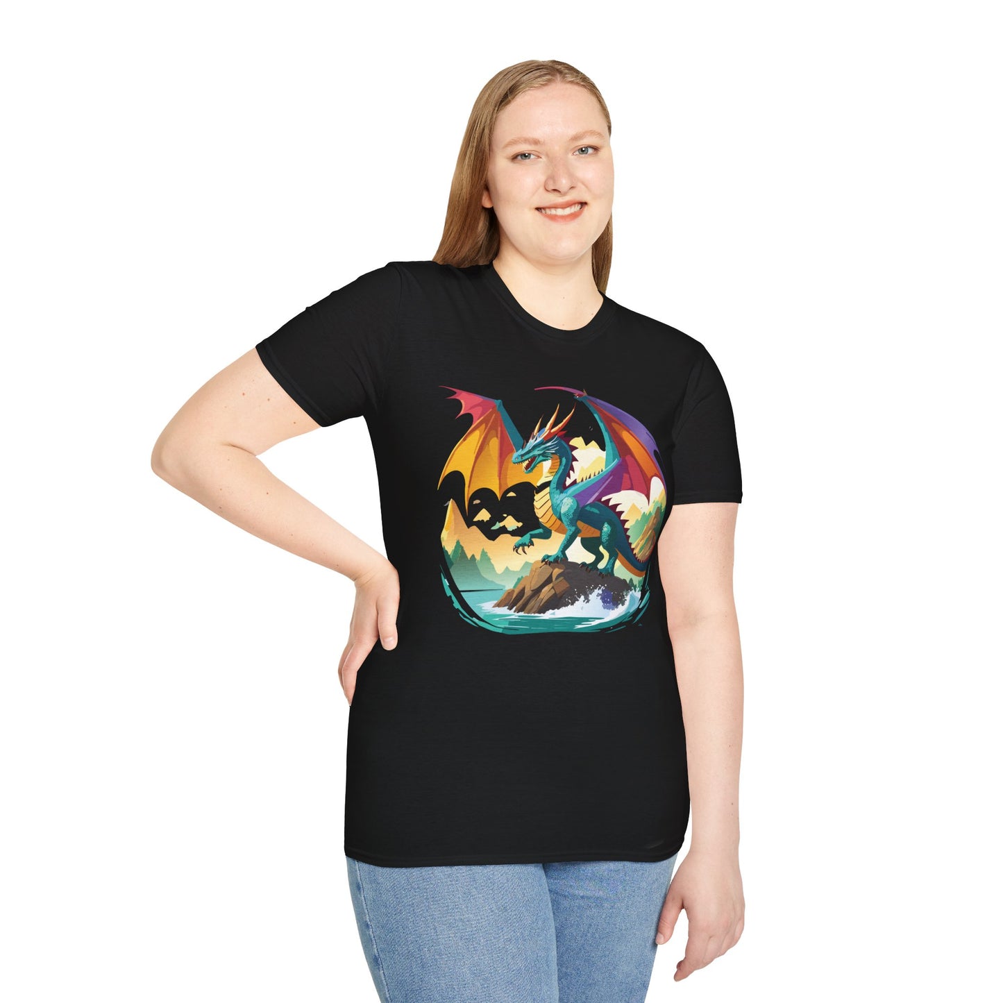 Dragon T Shirt, Dragon Shirt, Shirt with Animals, Animal Shirt