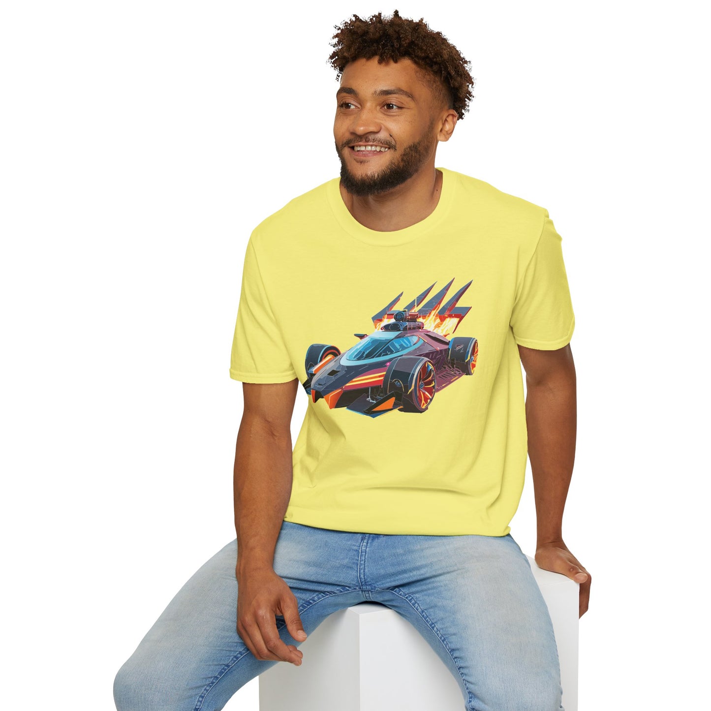 Car T Shirt Unisex Softstyle Cotton Tee With Cars Graphic Hot Wheels Design For Men Women