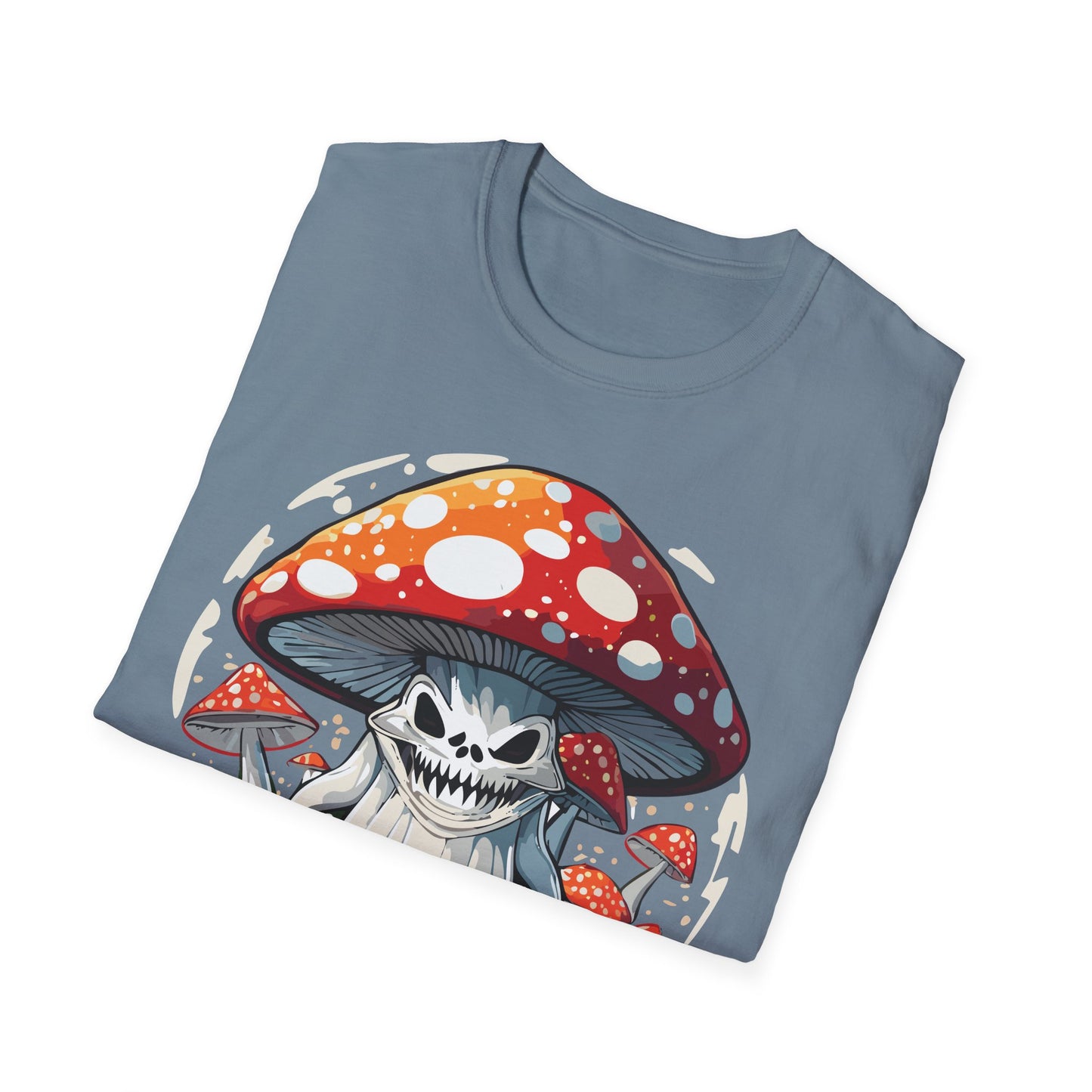 Mashroom Tee Shirt Unisex Softstyle 64000 100 Percent Ring Spun Cotton Funny Mashroom Fungus Design