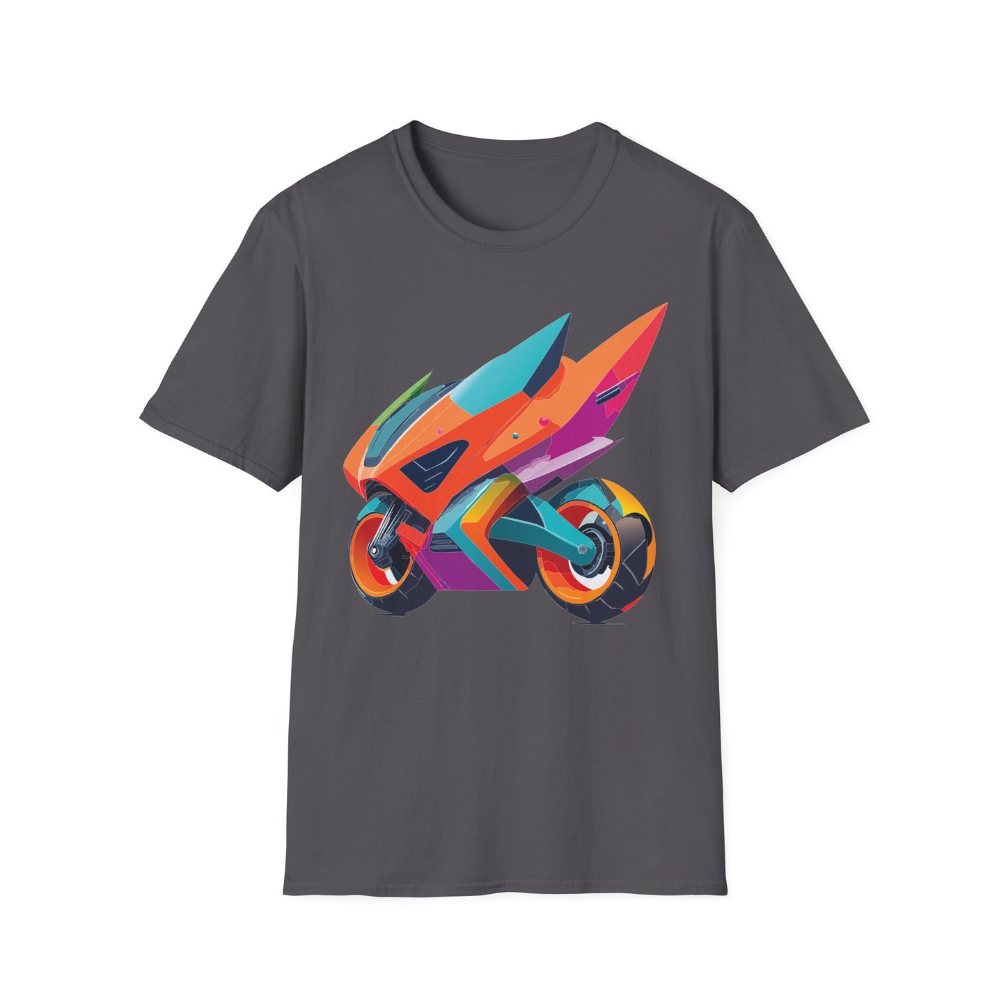 Unisex Bike T Shirt Moto Shirt Motorcycle MTB T Shirt 100 Percent Cotton Softstyle