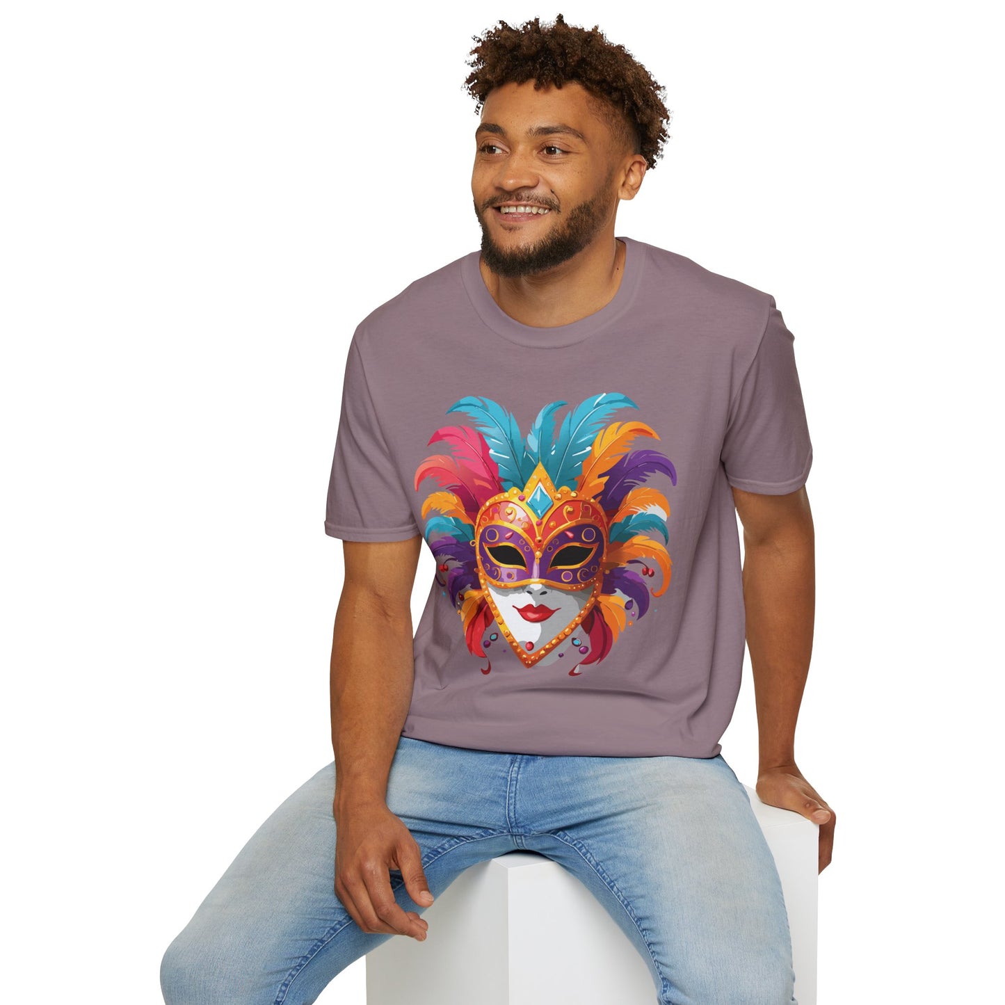 Mask Tee Shirt, Mask Shirt, Shirt with Mask, Masquerade Tees