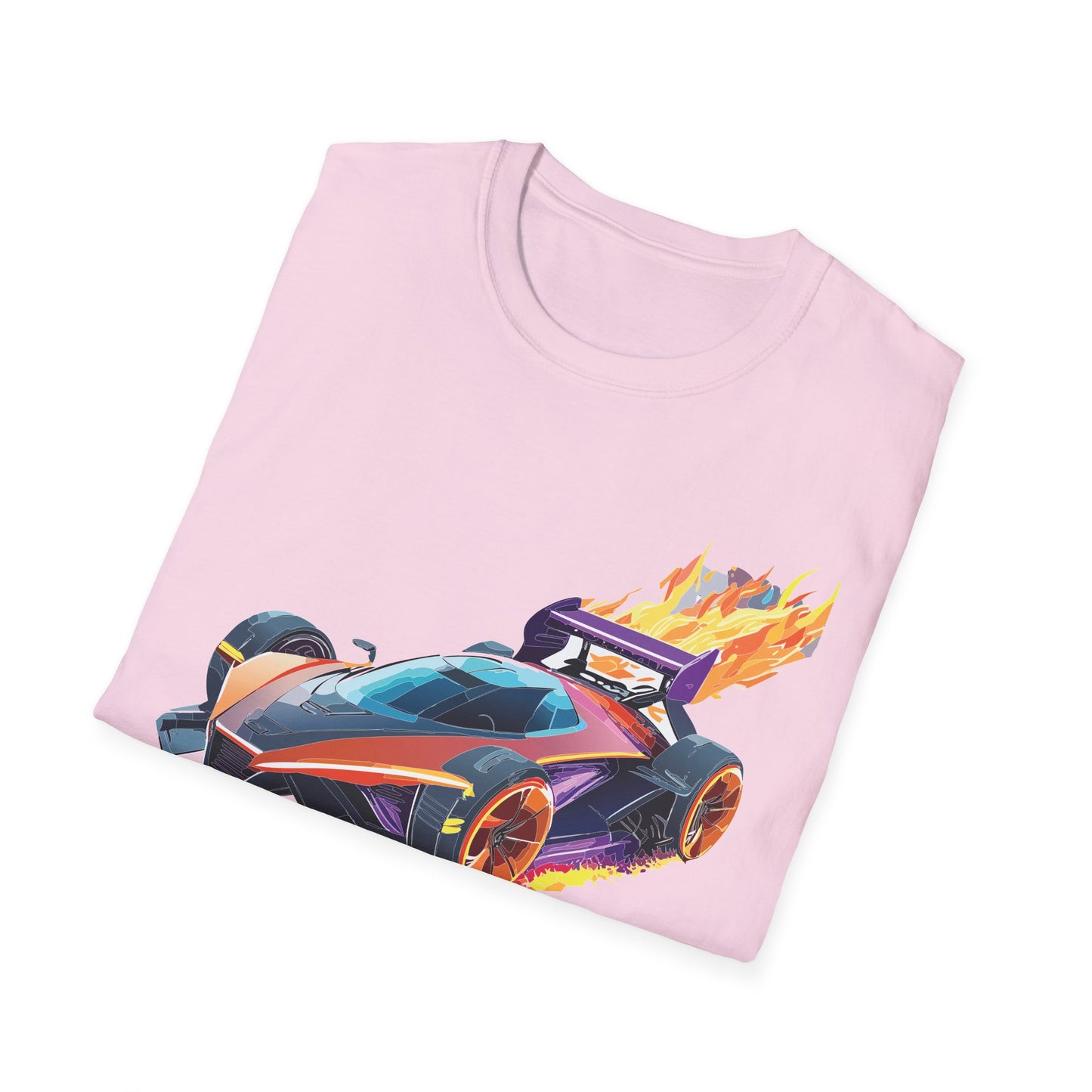 Unisex Car T Shirt Hot Wheels Graphic Tee Car Shirt Gildan Softstyle 64000 Cotton Tee