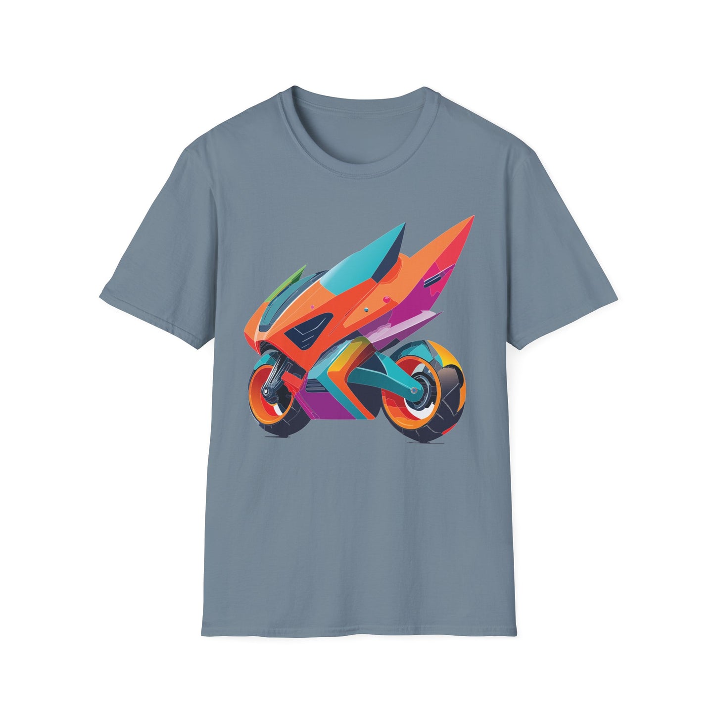Unisex Bike T Shirt Moto Shirt Motorcycle MTB T Shirt 100 Percent Cotton Softstyle
