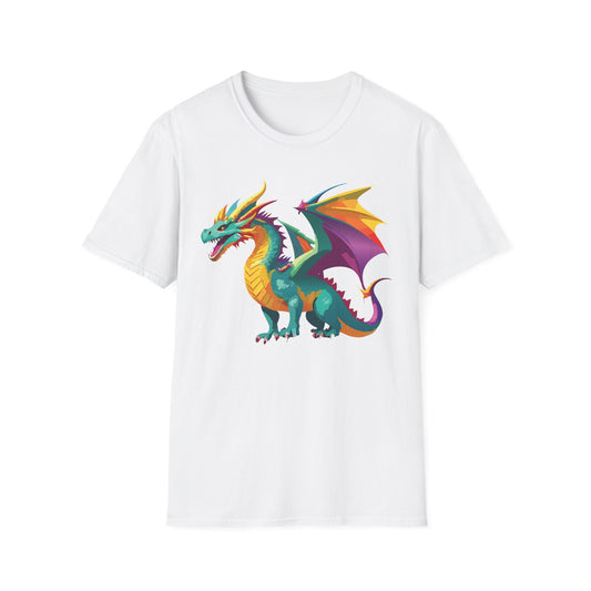 Dragon T Shirt Unisex Short Sleeve Art Design Gildan Softstyle Cotton Tee For Animal Lovers