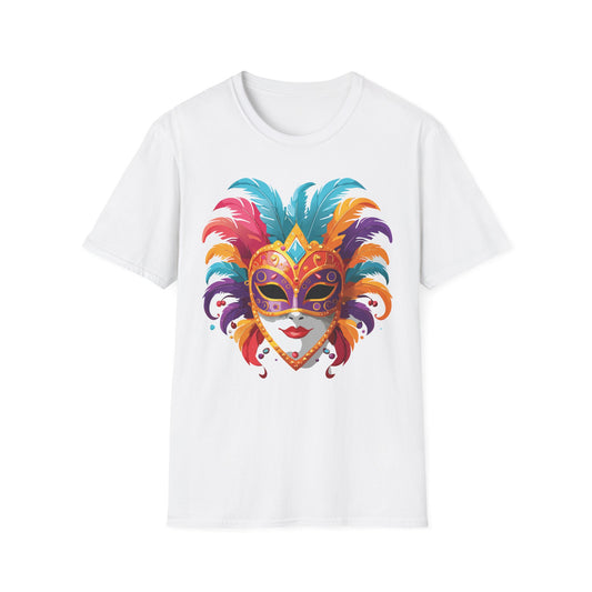 Mask Tee Shirt, Mask Shirt, Shirt with Mask, Masquerade Tees