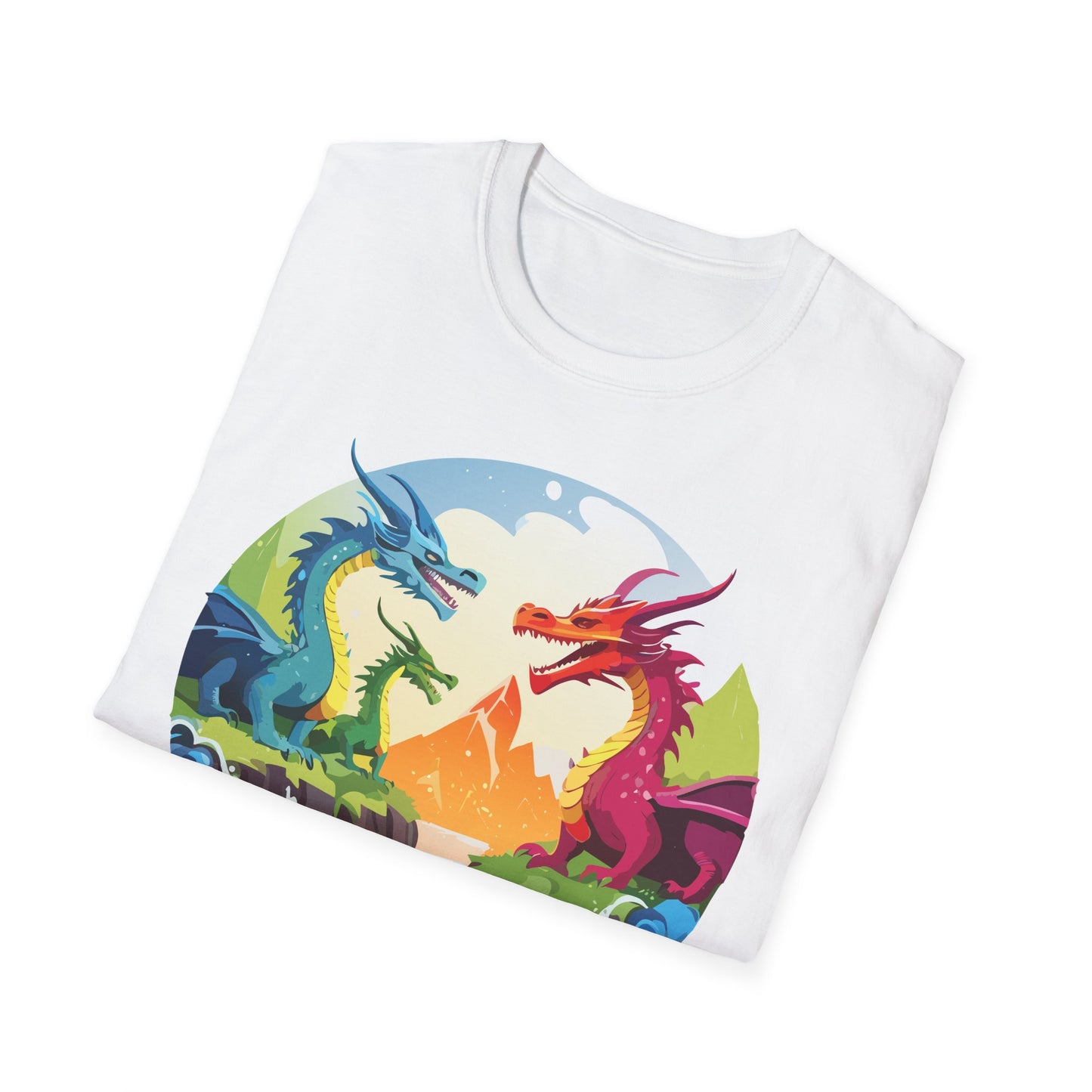 Dragon T Shirt Unisex Dragon Tee 100 Percent Ring Spun Cotton Softstyle Comfort Fit