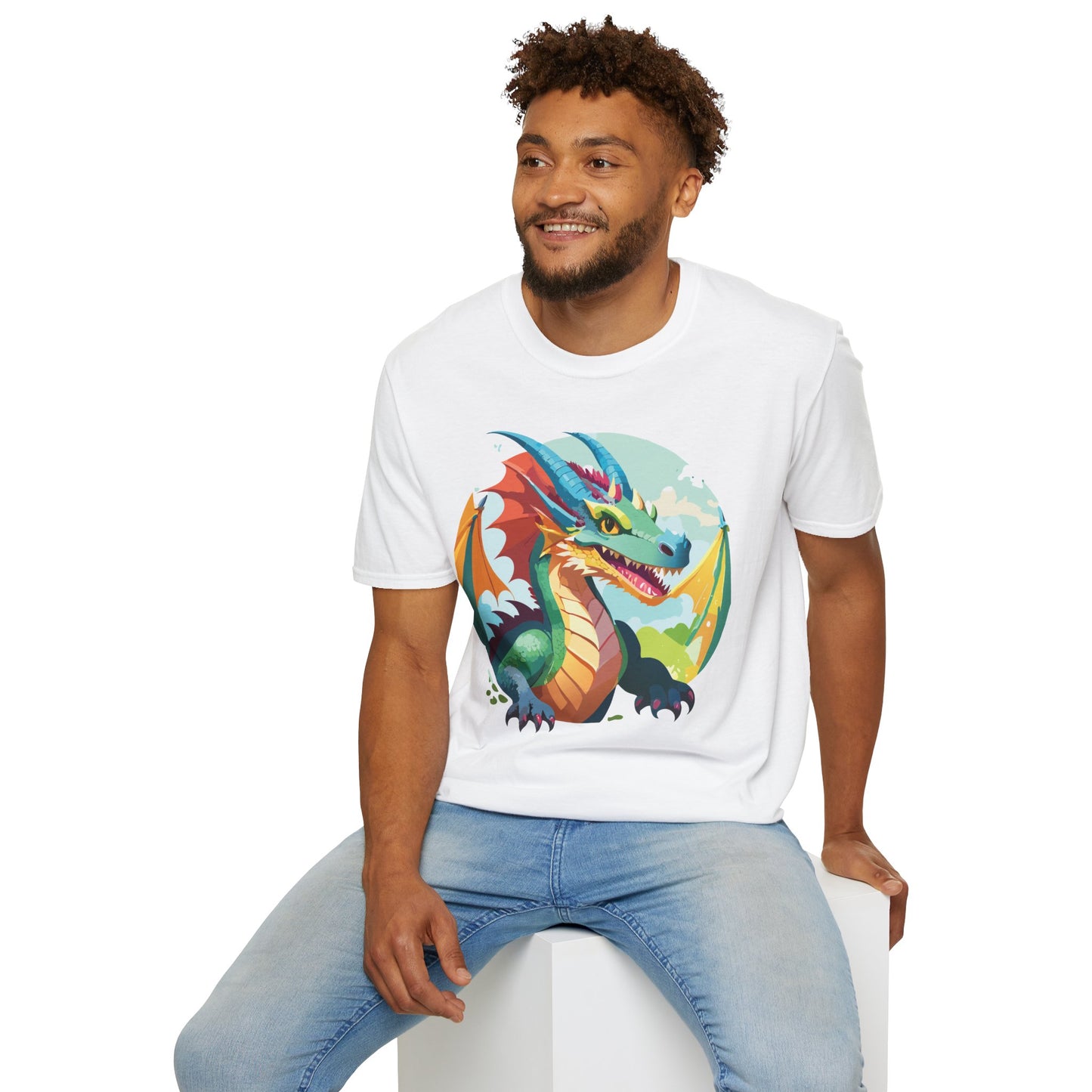 Dragon T Shirt, Dragon Shirt, Shirt with Animals, Animal Shirt