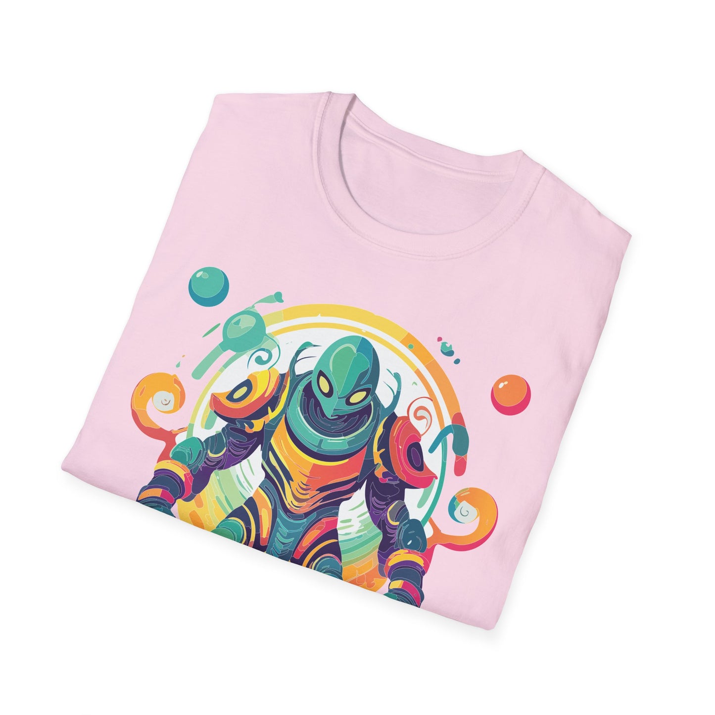 Cosmos Alien T Shirt Unisex Softstyle 64000 with Art Design Durable Comfort Artwork Tee