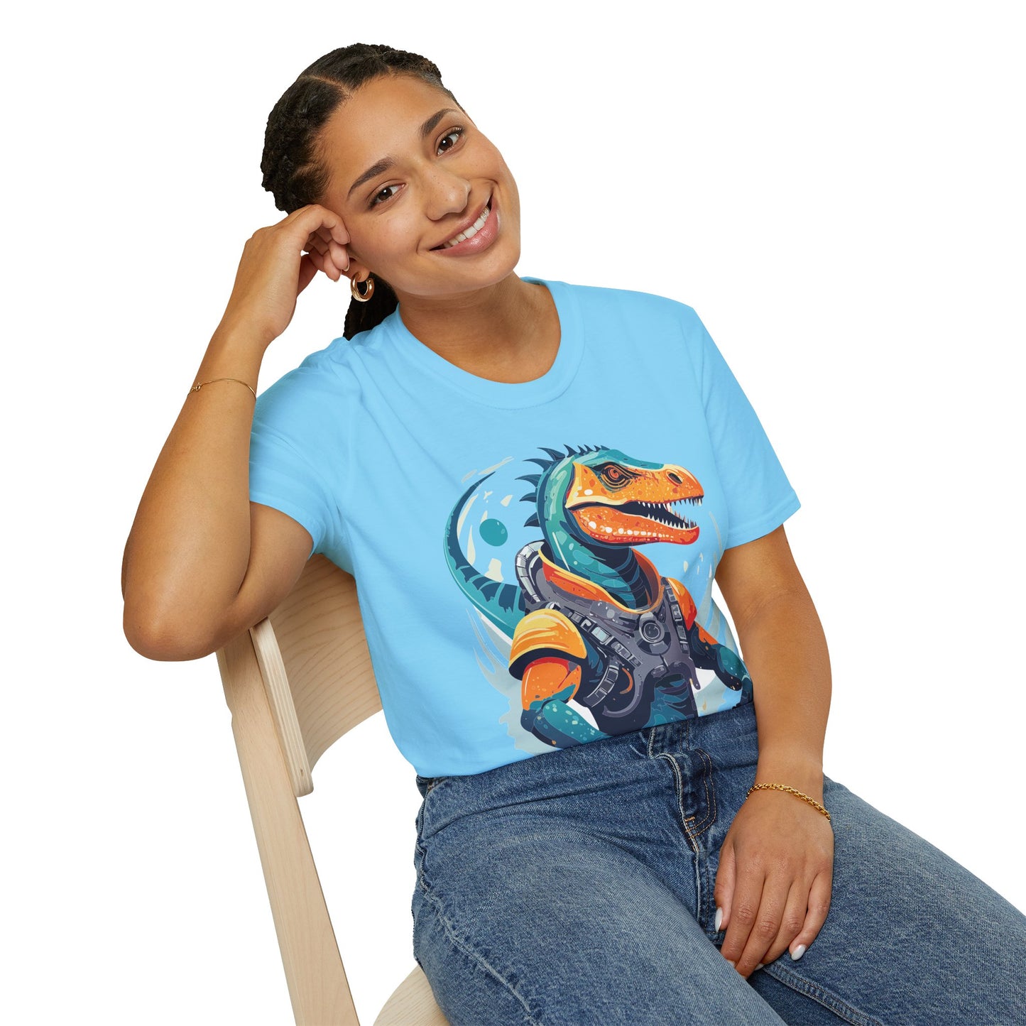 Gildan Alien Cosmos T Shirt Unisex Softstyle 64000 Cotton Tee With Alien Art Design Graphic Print