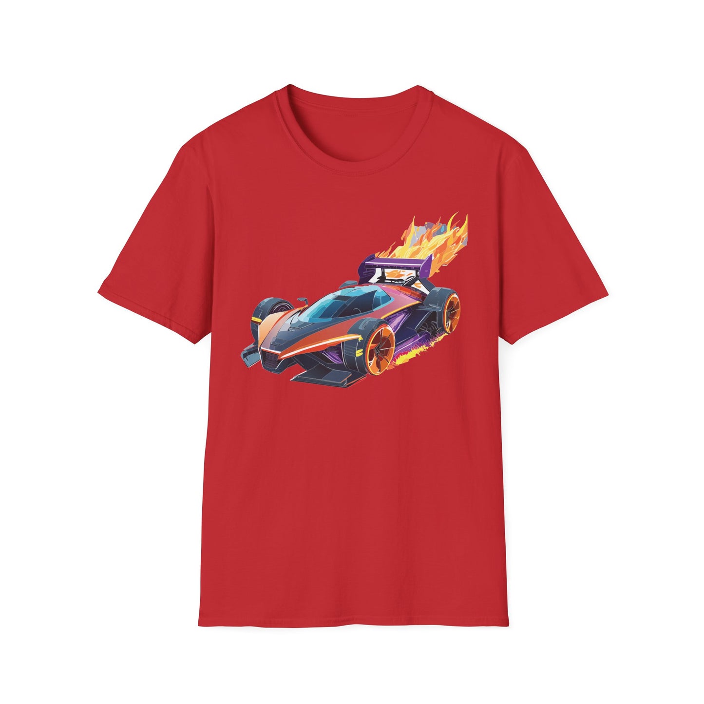 Unisex Car T Shirt Hot Wheels Graphic Tee Car Shirt Gildan Softstyle 64000 Cotton Tee