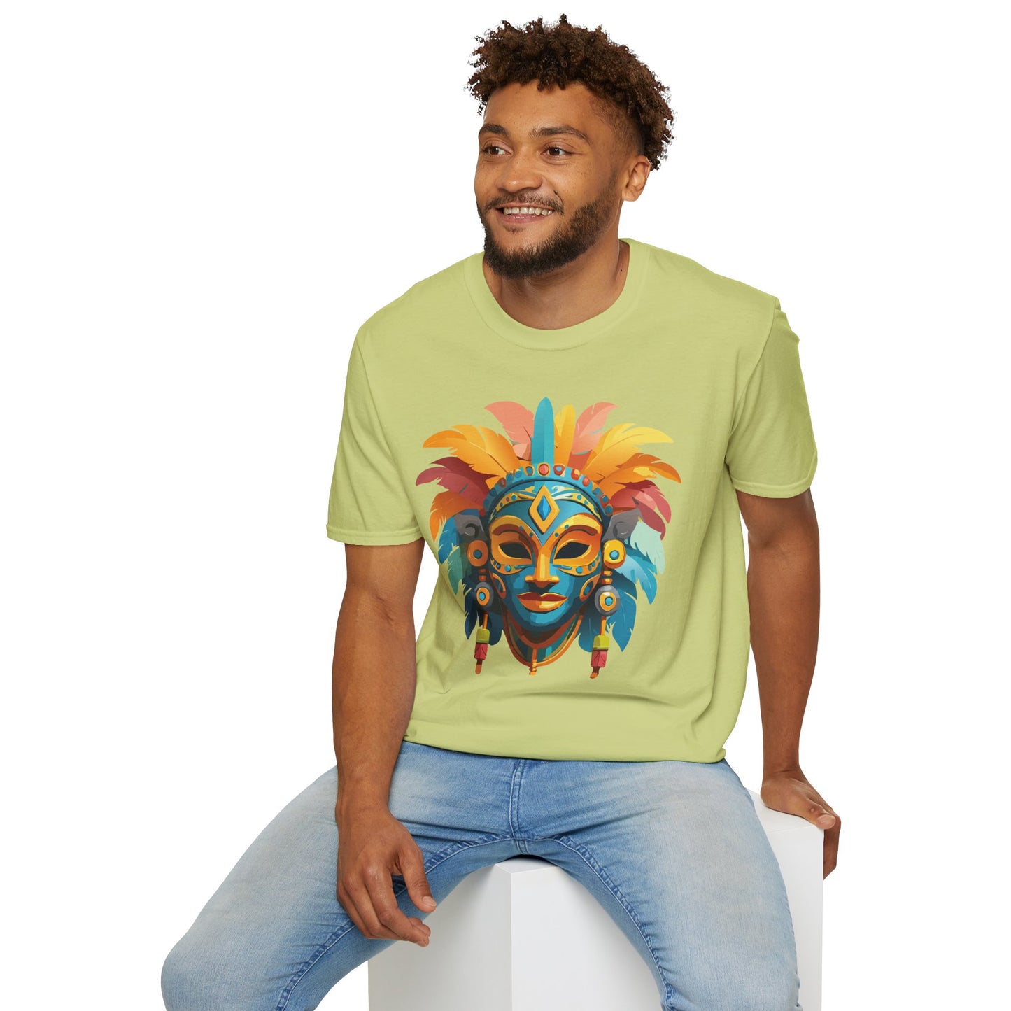 Mask Tee Shirt, Mask Shirt, Shirt with Mask, Masquerade Tees