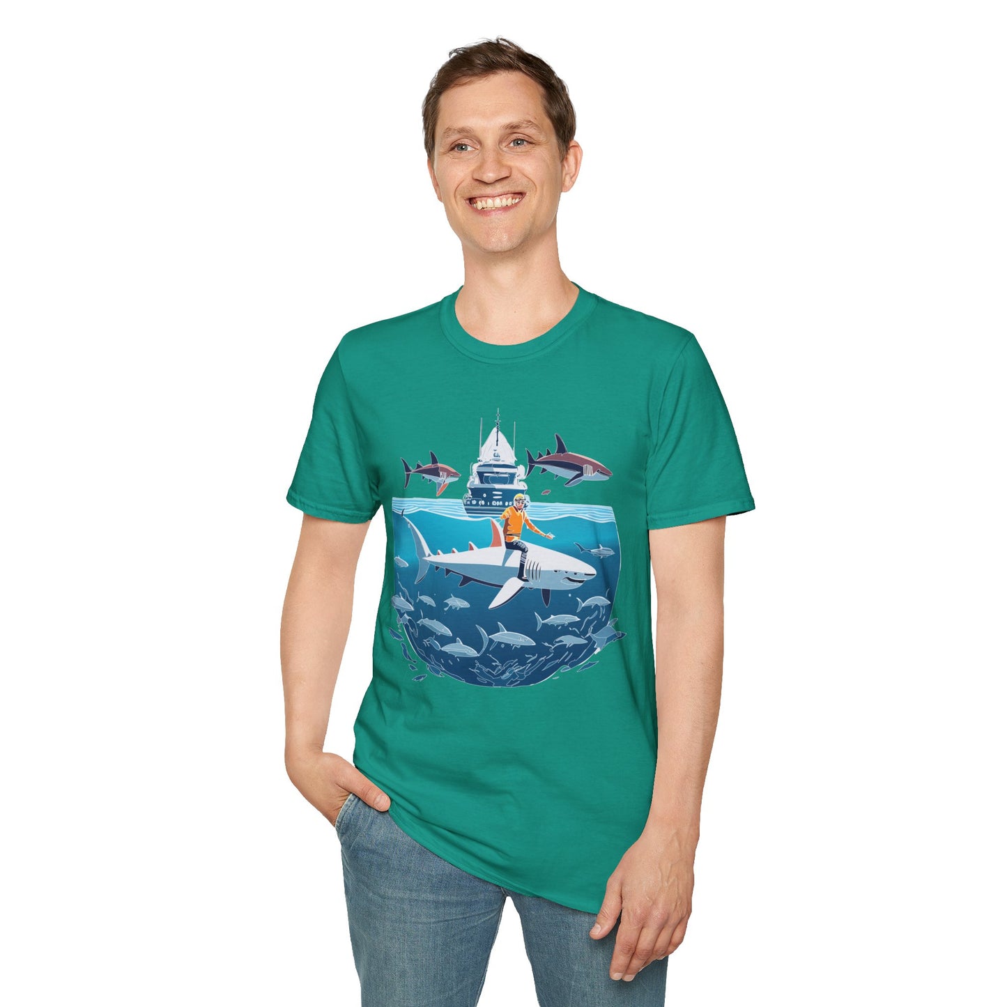Ocean Tee Shirt, Ocean Shirt, Shirt with Ocean, U boat Tees, Shirt with U-Boat