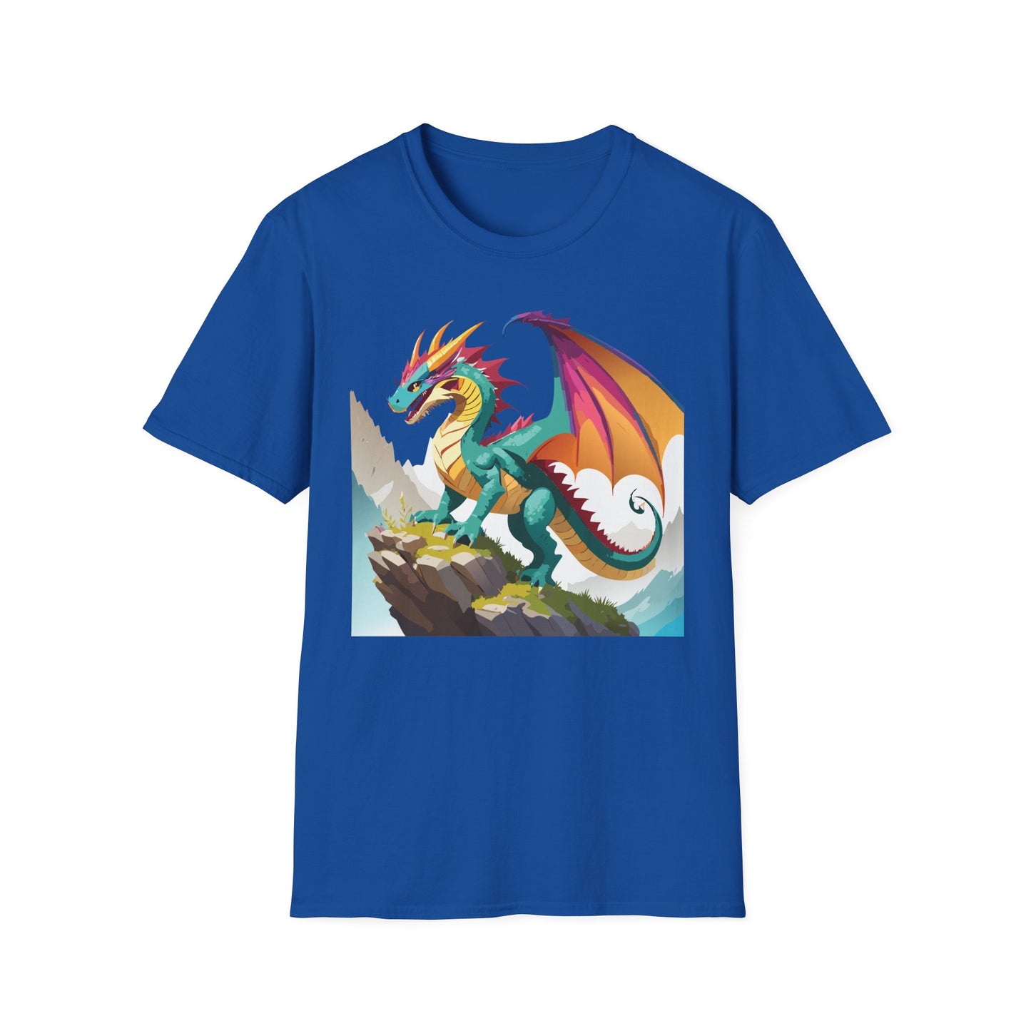 Dragon T Shirt Unisex Dragon Shirt With Animal Art Design Softstyle Cotton Tee Shirt