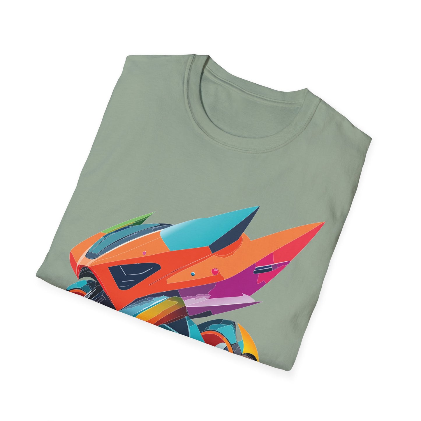 Unisex Bike T Shirt Moto Shirt Motorcycle MTB T Shirt 100 Percent Cotton Softstyle