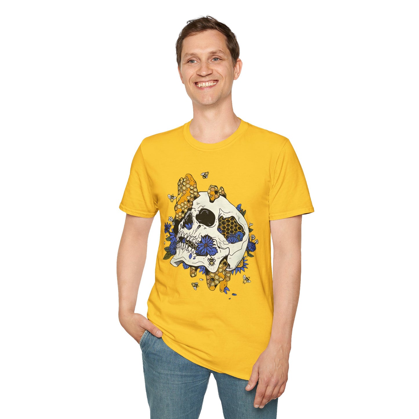 Skull Tee Shirt, Skeleton Shirt, Shirt with Skull, Shirt with Skeleton