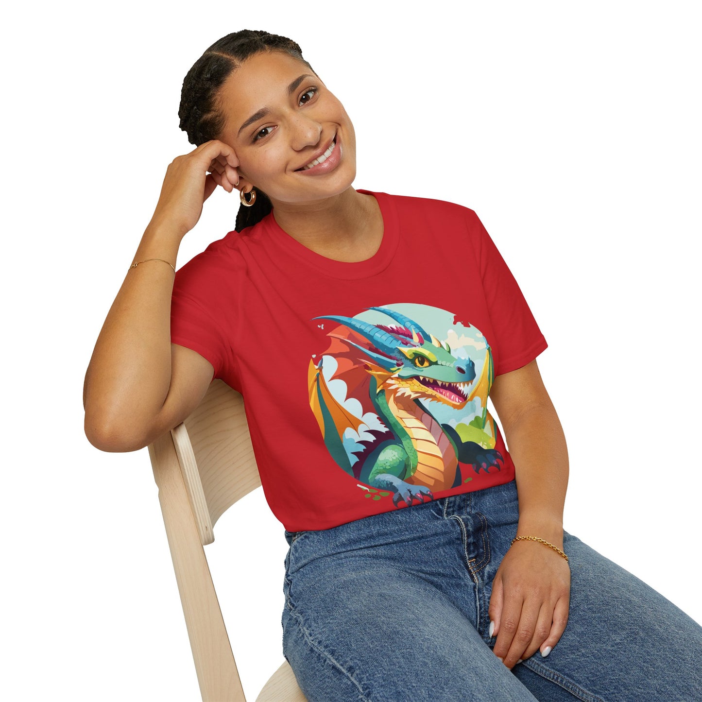 Dragon T Shirt, Dragon Shirt, Shirt with Animals, Animal Shirt