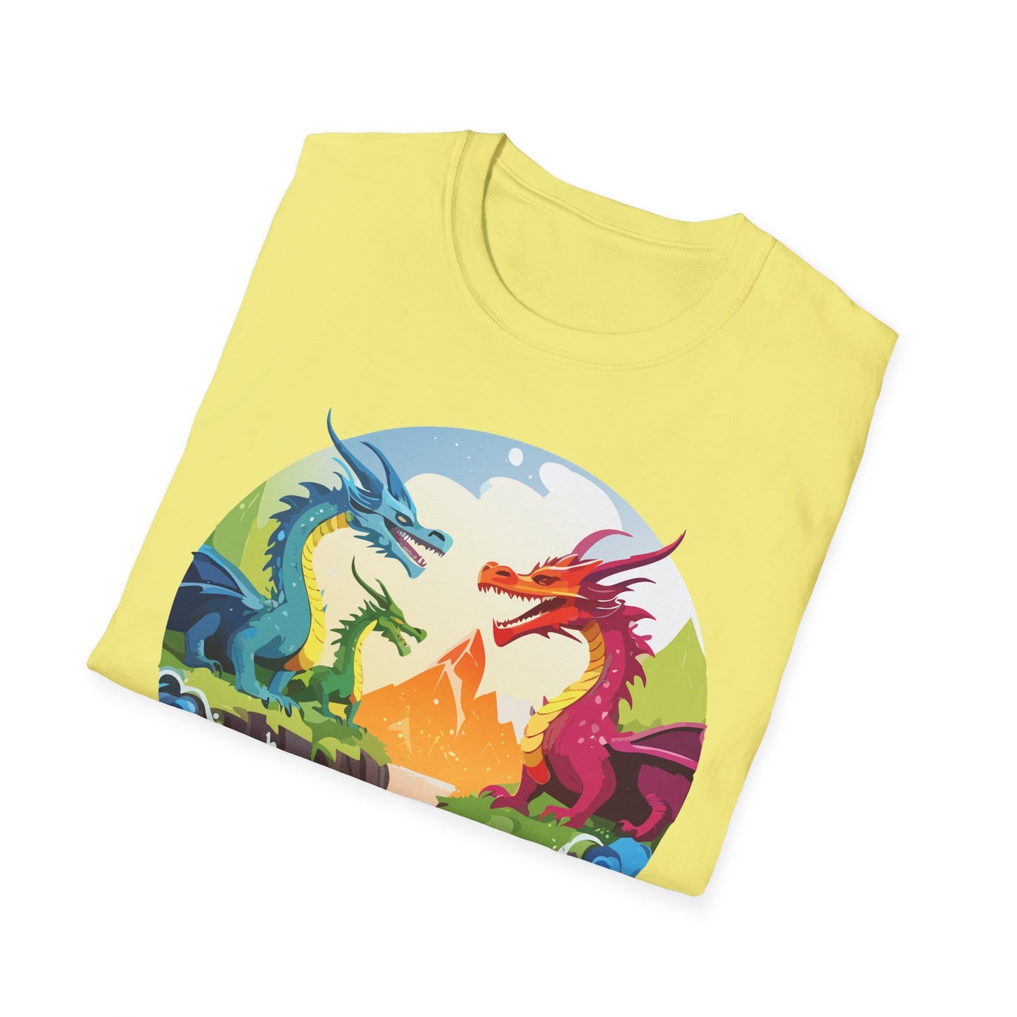Dragon T Shirt Unisex Dragon Tee 100 Percent Ring Spun Cotton Softstyle Comfort Fit