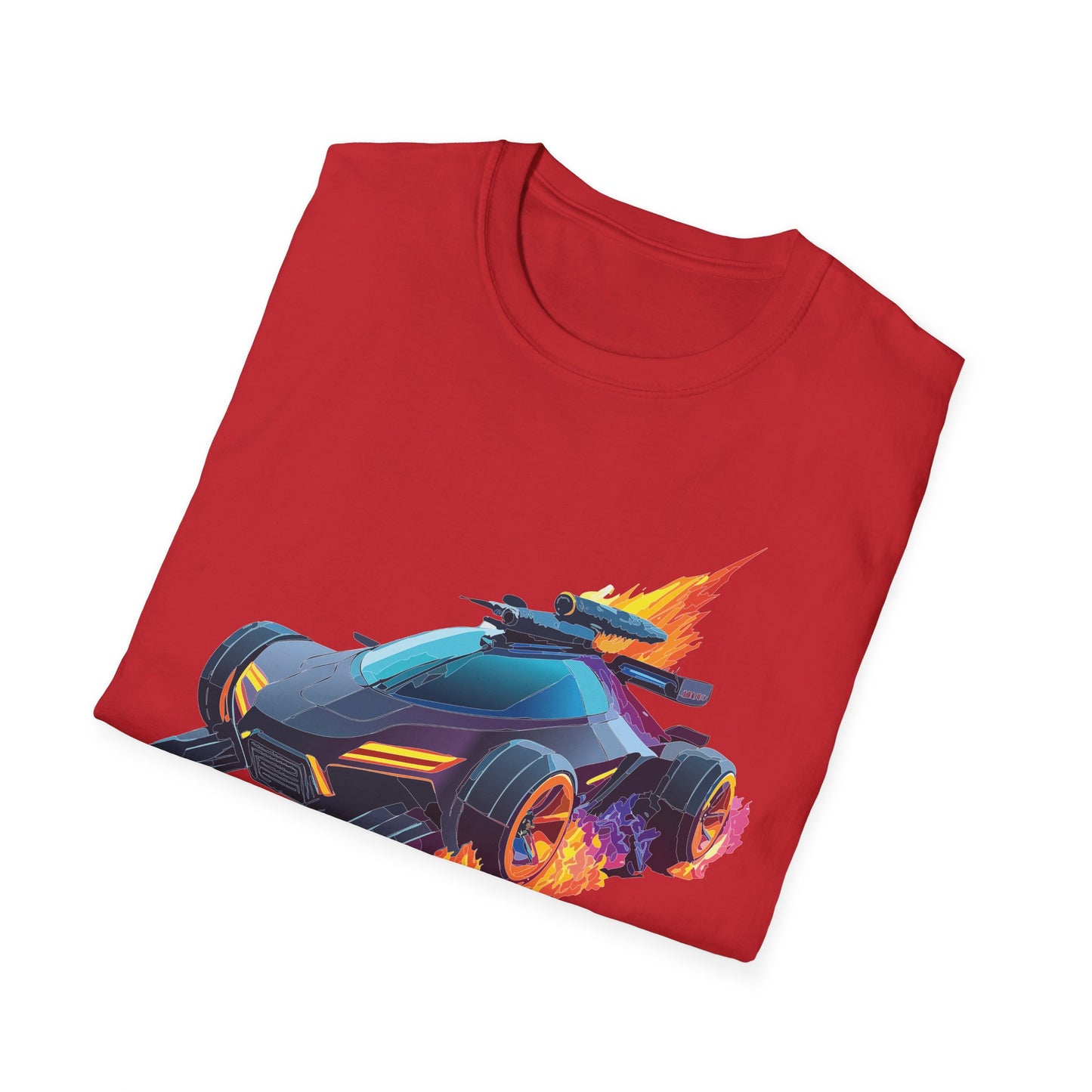 Unisex Car T Shirt Hot Wheels Cars Shirt 100 Percent Ring Spun Cotton Gildan Softstyle Tee