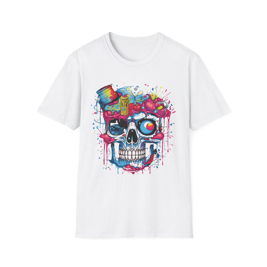 Skull Tee Shirt, Skeleton Shirt, Shirt with Skull, Shirt with Skeleton