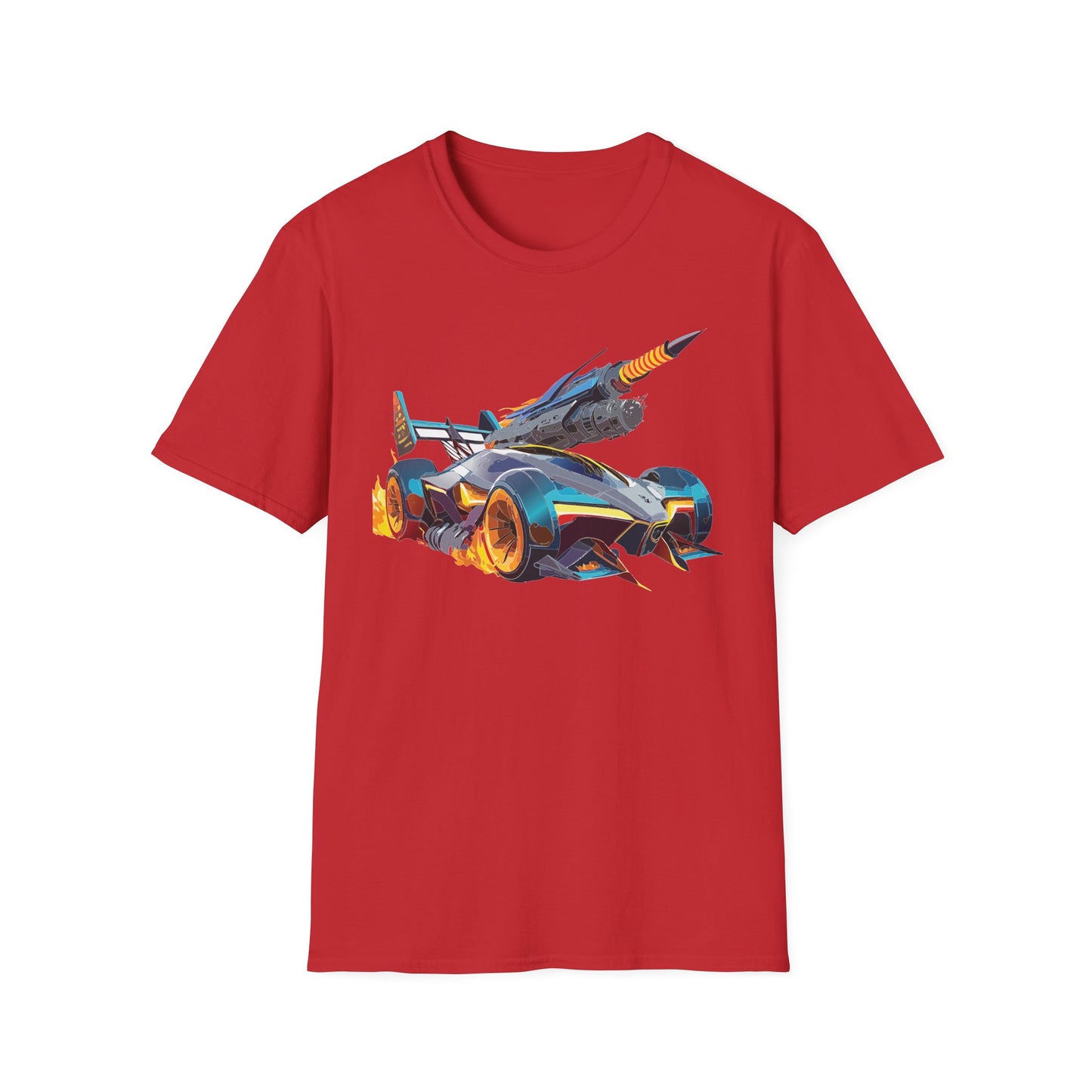 Unisex Car T Shirt Softstyle Cotton Tee With Car Design Hot Wheels Graphic Tee For Men And Women
