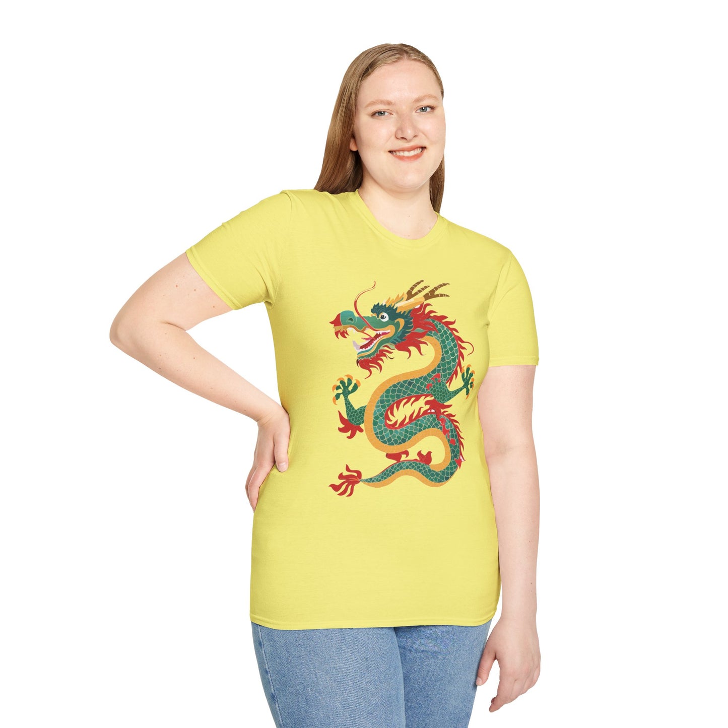 Dragon T Shirt Unisex Dragon Shirt With Animal Art Design Gildan Softstyle Tee 100 Cotton