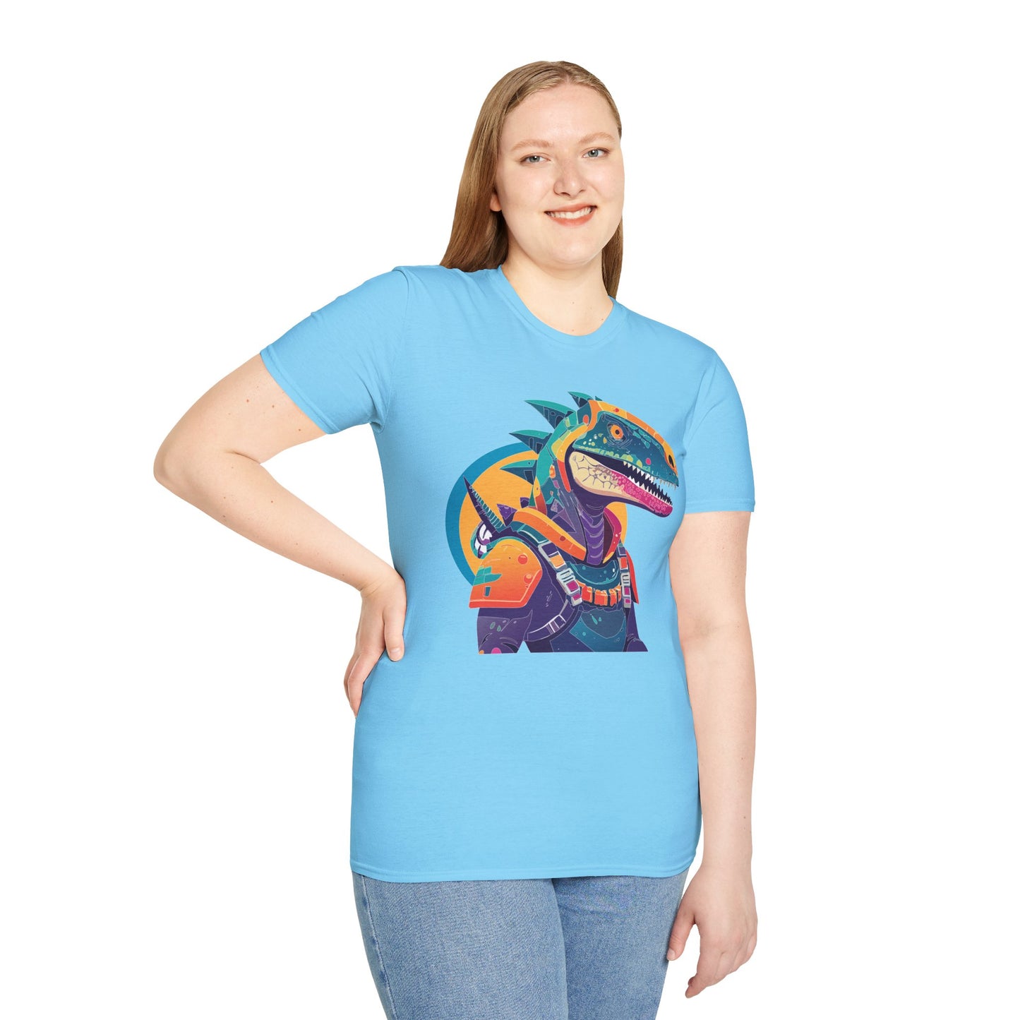 Unisex Alien Cosmos Shirt With Art Design Gildan Softstyle 64000 Short Sleeve Tee