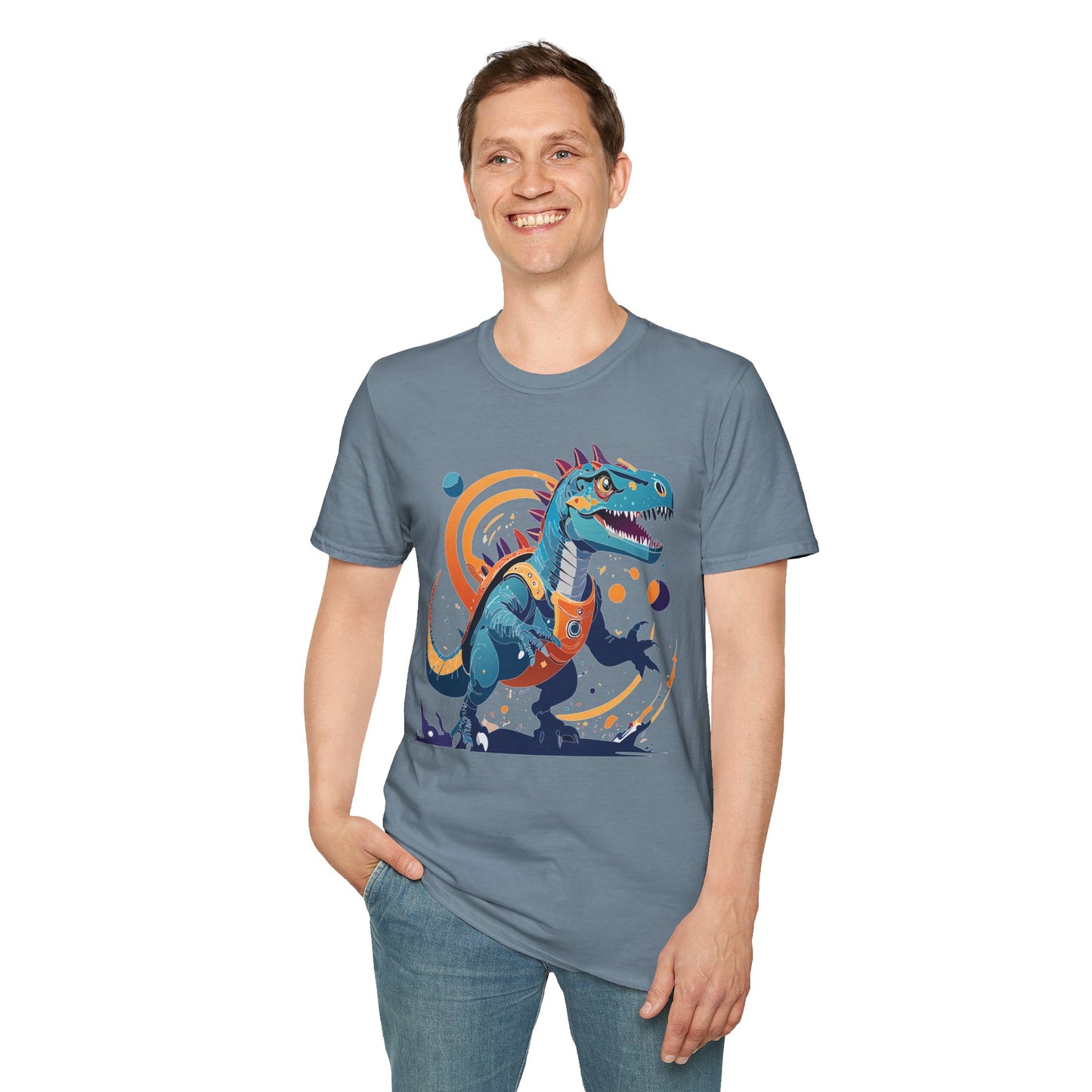 Unisex Alien T Shirt Cosmos Tee With Alien Design Gildan Softstyle 64000 Ring Spun Cotton
