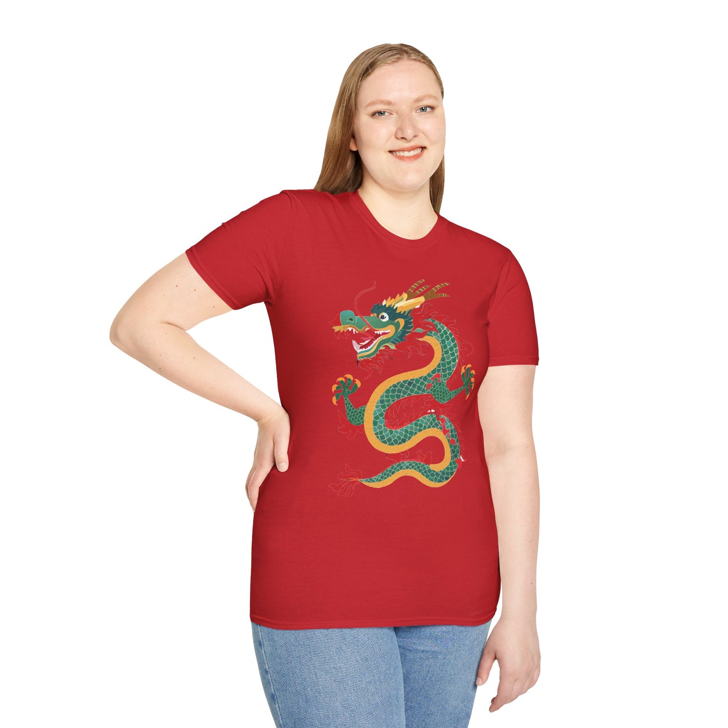 Dragon T Shirt Unisex Dragon Shirt With Animal Art Design Gildan Softstyle Tee 100 Cotton