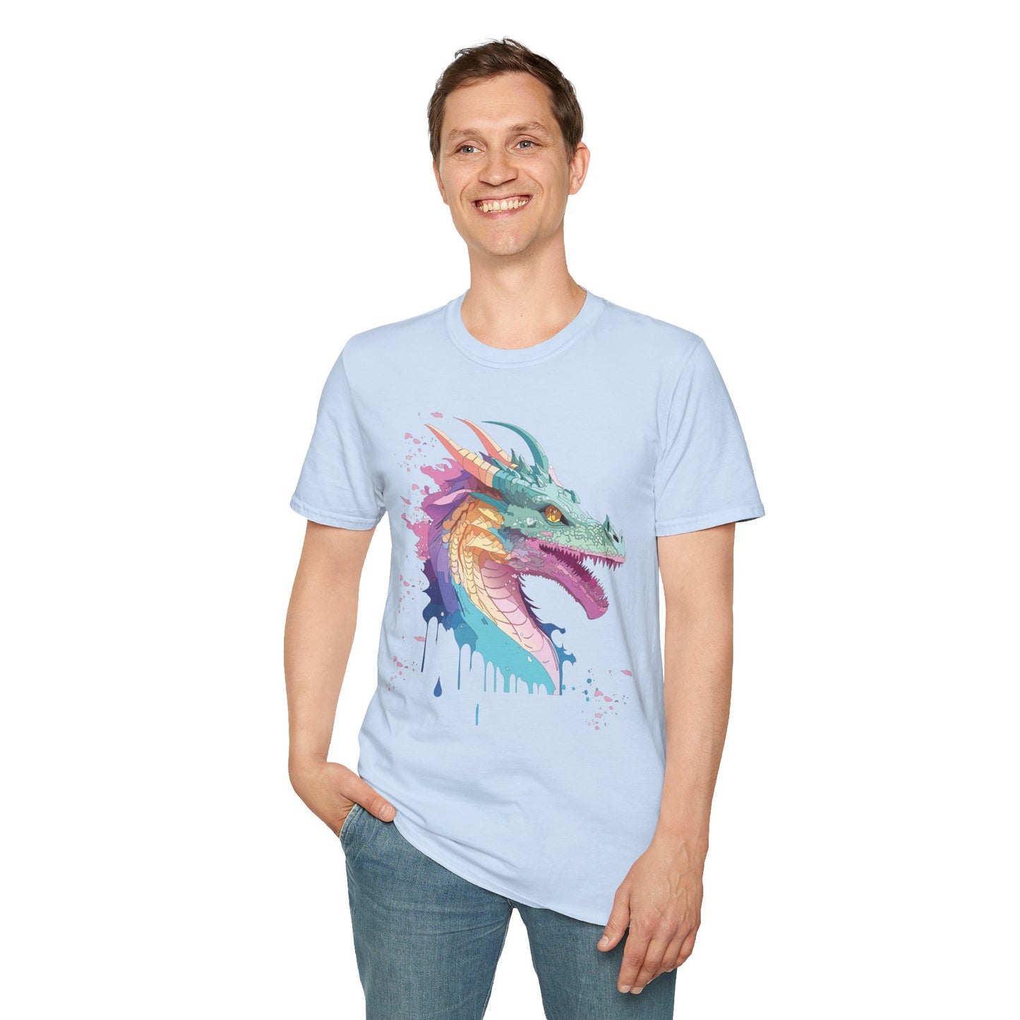 Dragon T Shirt, Dragon Shirt, Shirt with Animals, Animal Shirt