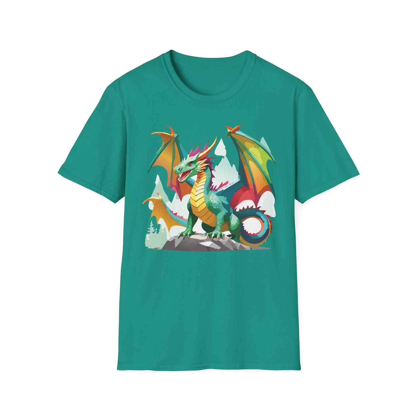 Dragon Graphic T Shirt for Men and Women Unisex Animal Design Softstyle Cotton Tee Premium Quality
