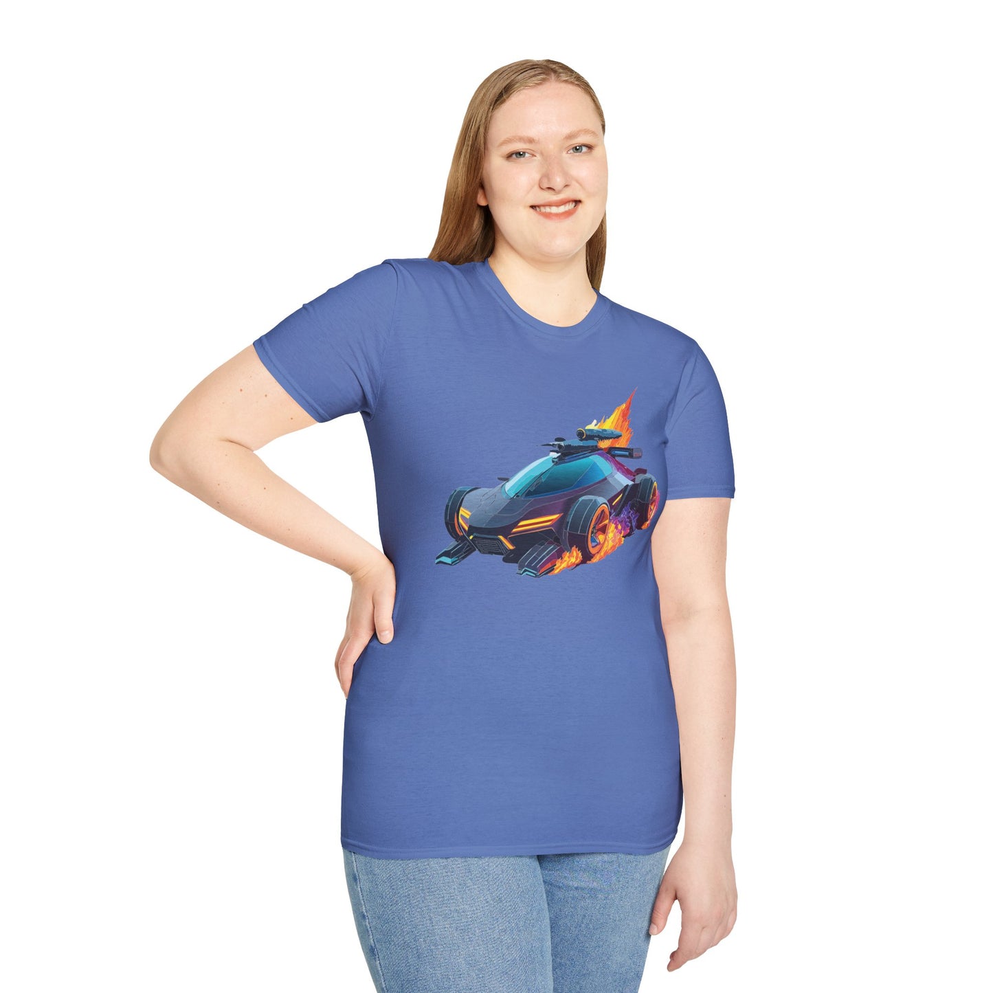 Unisex Car T Shirt Hot Wheels Cars Shirt 100 Percent Ring Spun Cotton Gildan Softstyle Tee