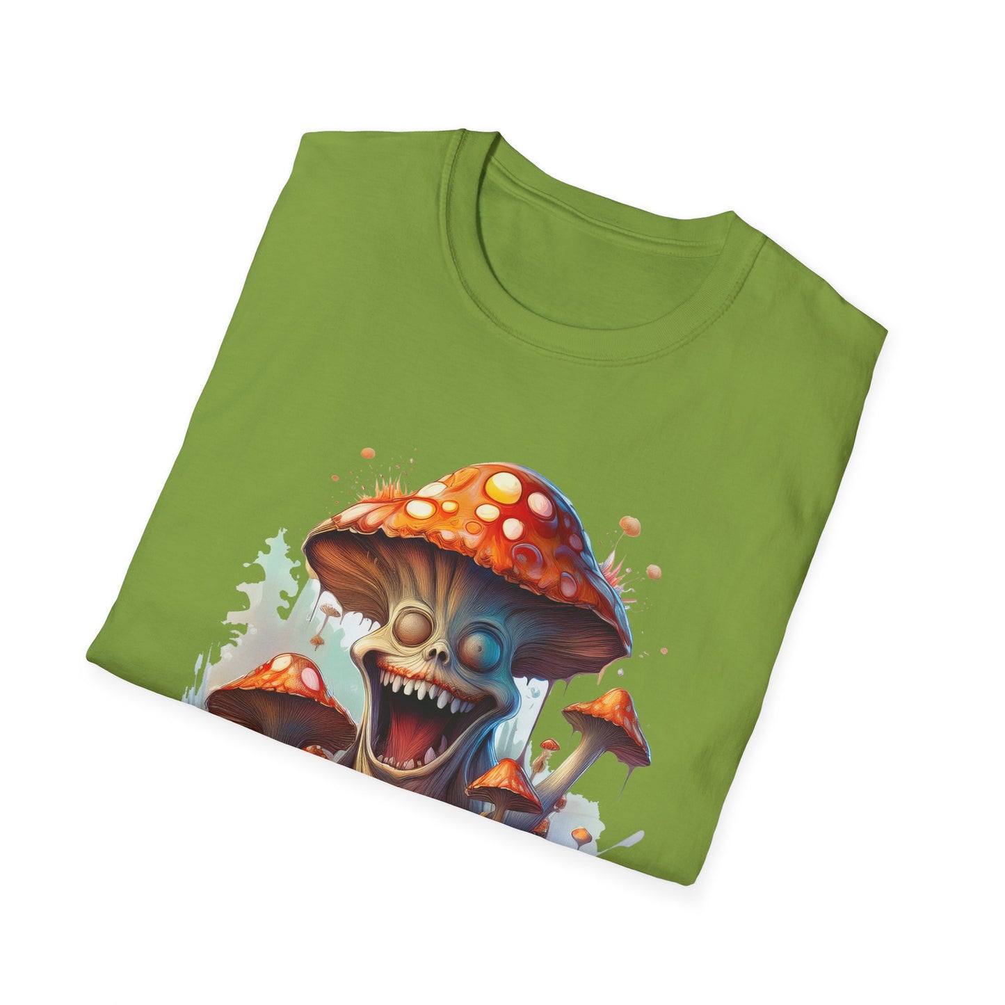 Mashroom Short Sleeve Tee Unisex Funny Mashroom Shirt With Fungus Graphic Gildan Softstyle 64000