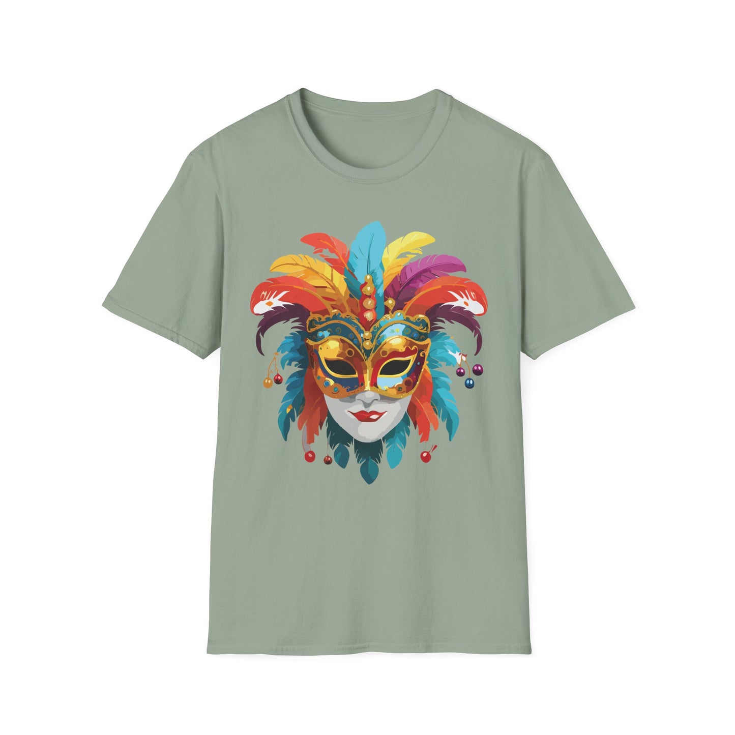 Mask Tee Shirt, Mask Shirt, Shirt with Mask, Masquerade Tees