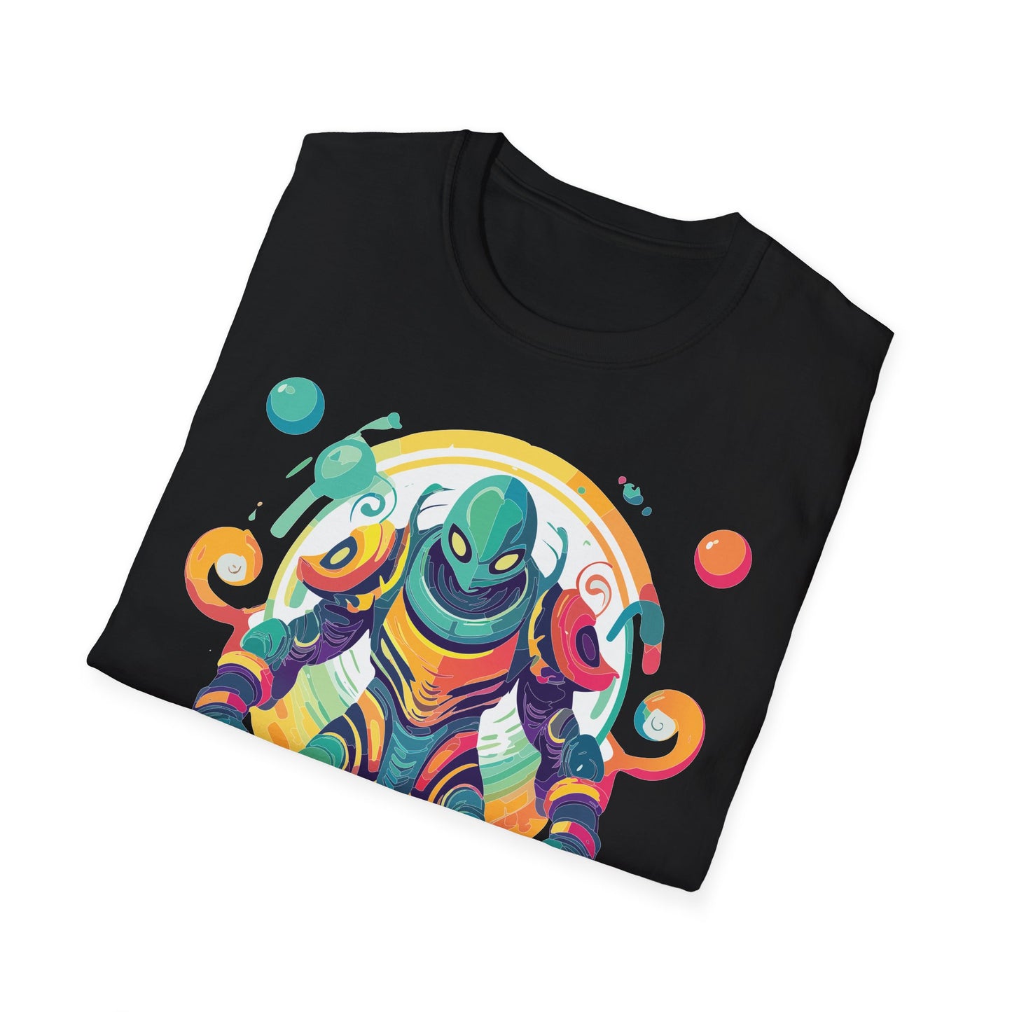Cosmos Alien T Shirt Unisex Softstyle 64000 with Art Design Durable Comfort Artwork Tee