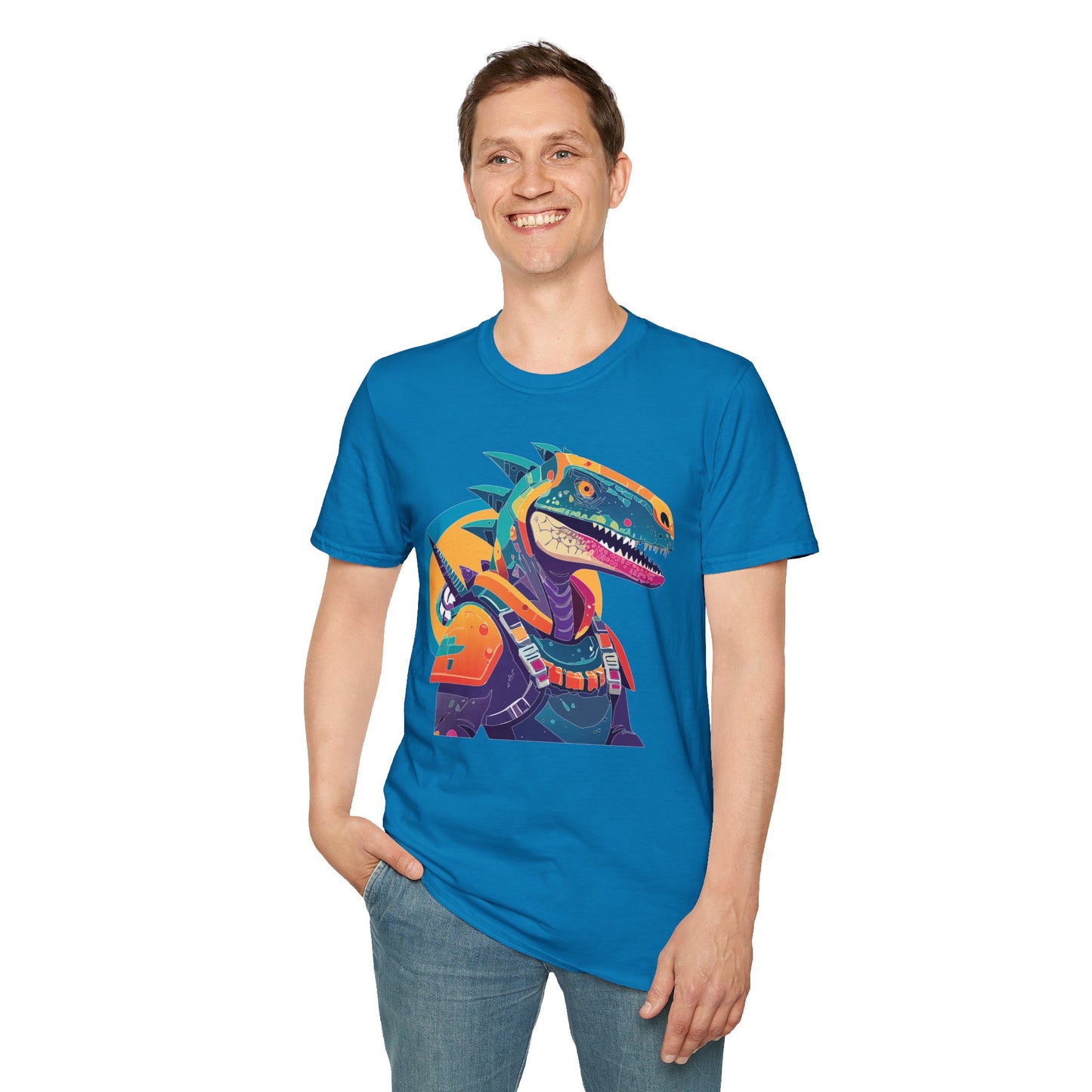 Unisex Alien Cosmos Shirt With Art Design Gildan Softstyle 64000 Short Sleeve Tee