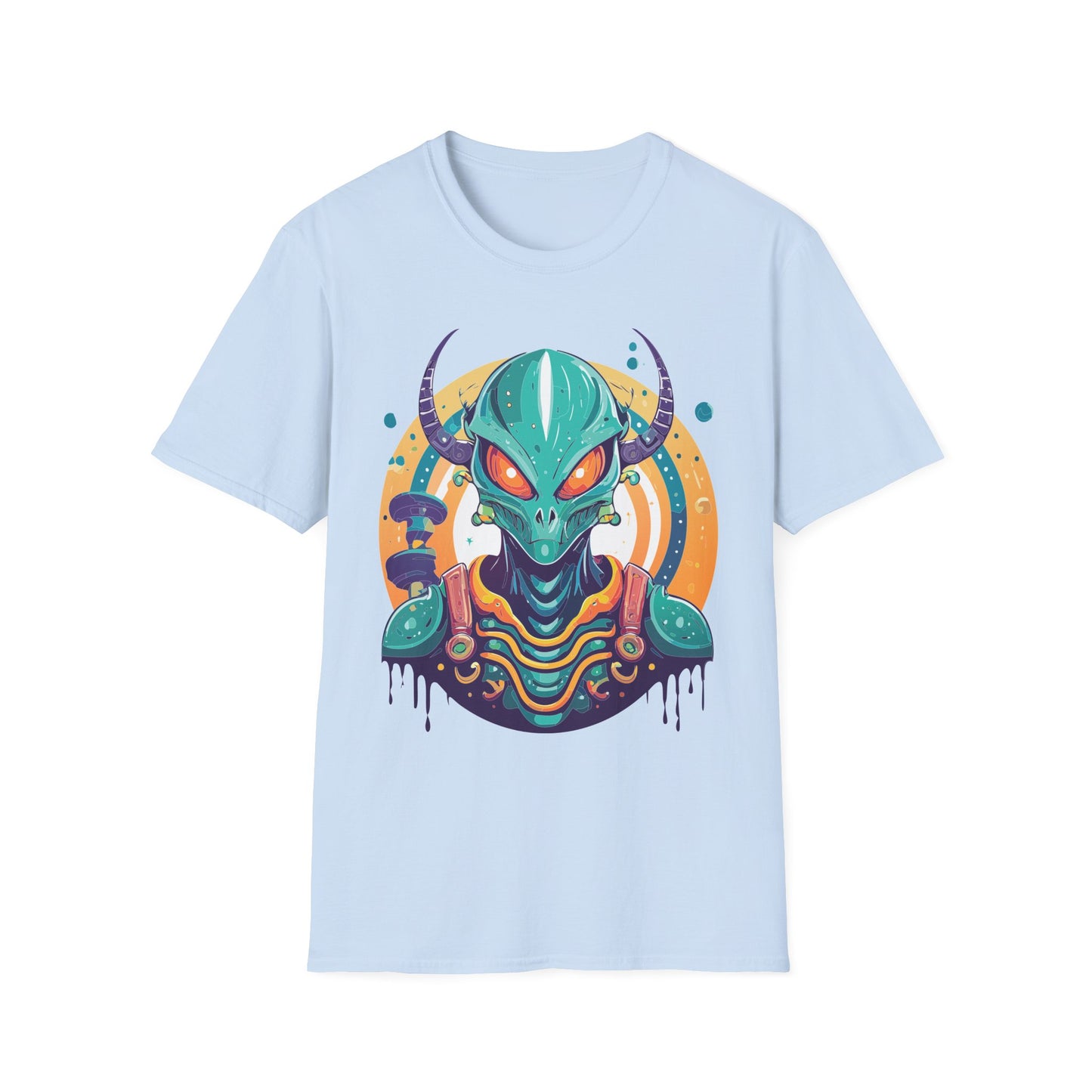 Alien T Shirt Cosmos Shirt Unisex Softstyle Tee 100 Percent Ring Spun Cotton Short Sleeve
