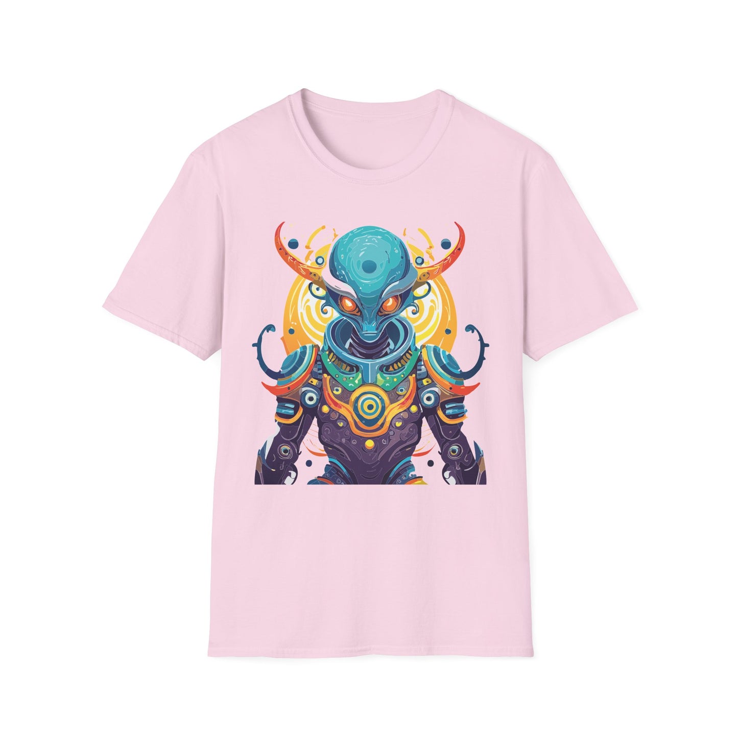 Alien T Shirt Cosmos Shirt Unisex Short Sleeve Tee With Alien Art Design Ring Spun Cotton