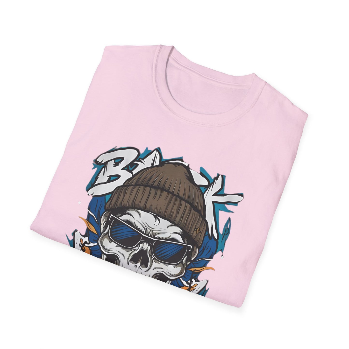 Gildan Softstyle Skull Tee Shirt Unisex Skeleton Design 100 Percent Cotton Graphic Tee