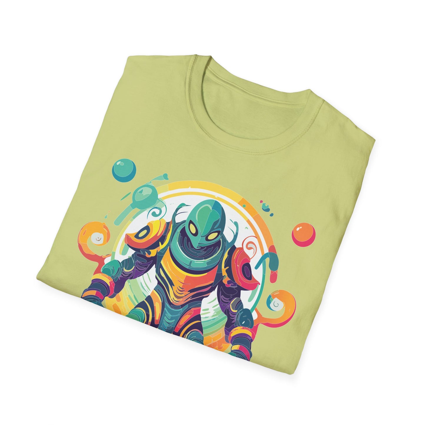 Cosmos Alien T Shirt Unisex Softstyle 64000 with Art Design Durable Comfort Artwork Tee