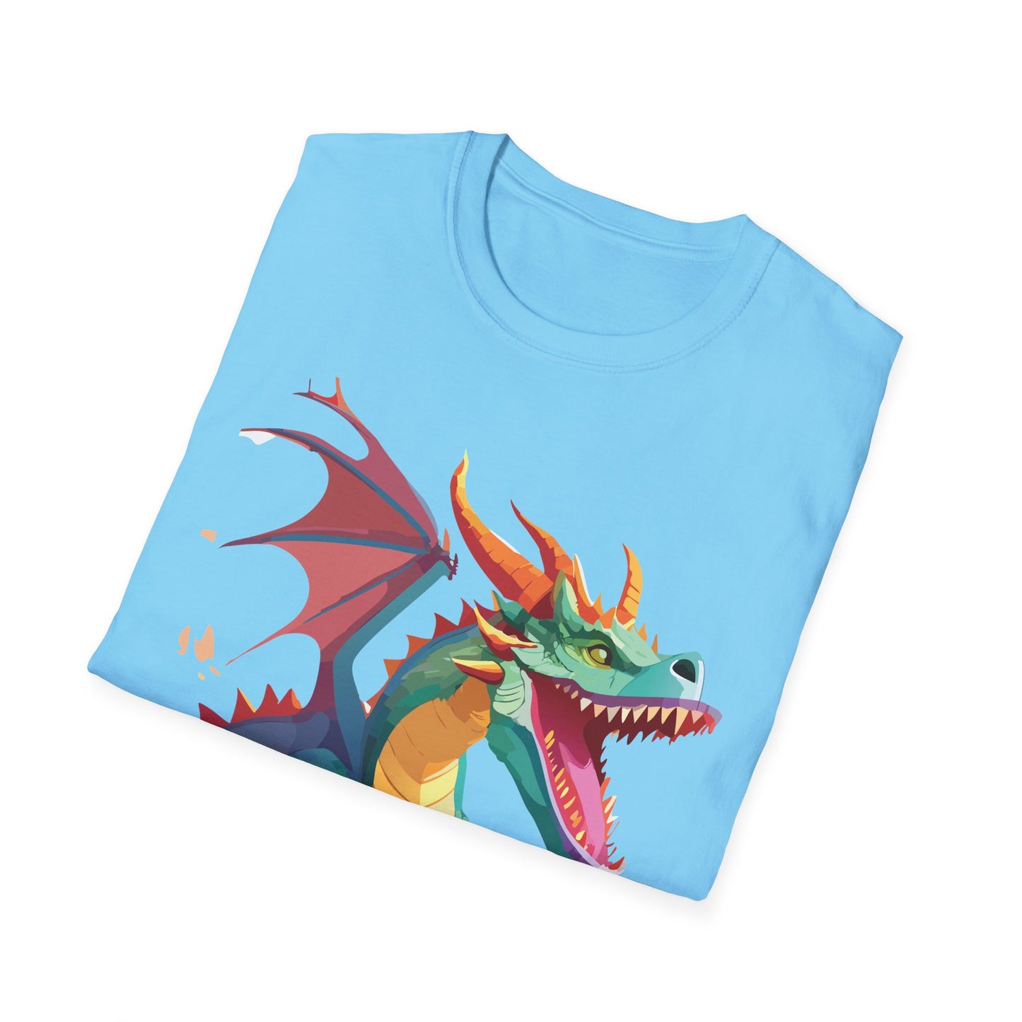 Dragon Graphic T Shirt Unisex Softstyle Cotton Tee Dragon Art Shirt For Men Women