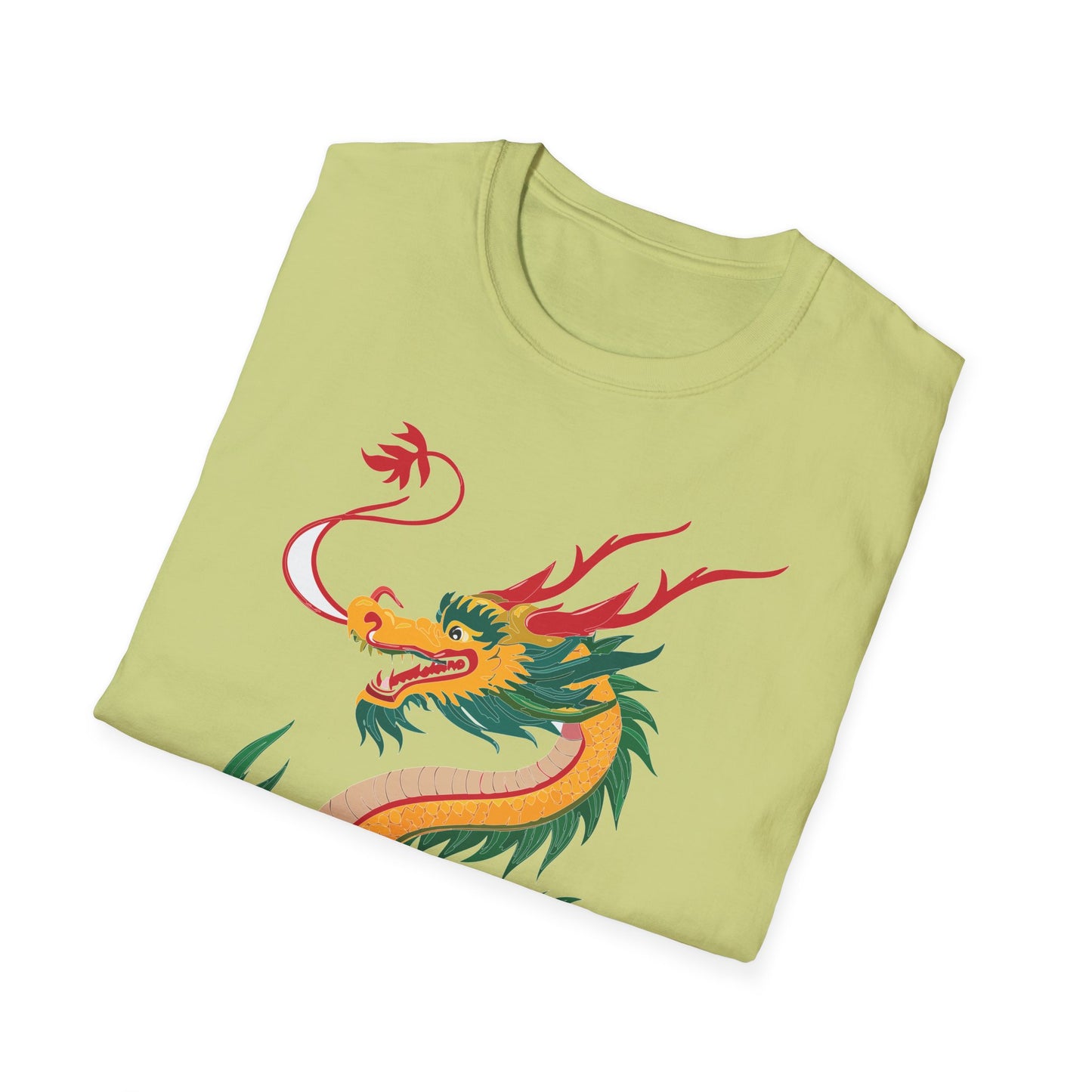 Dragon T Shirt Unisex Dragon Shirt Animal Shirt Gildan Softstyle 64000 100 Percent Cotton Tee