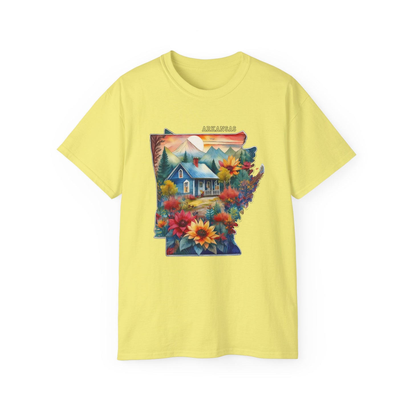 Arkansas Graphic Unisex Cotton T‑Shirt 2