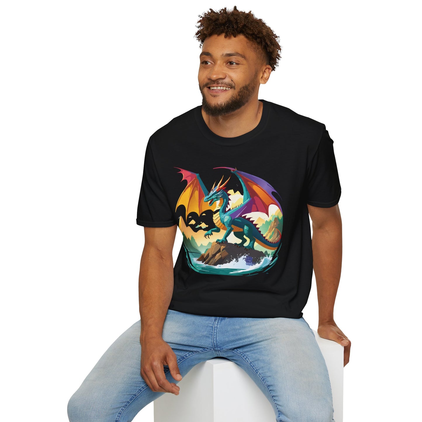 Dragon T Shirt, Dragon Shirt, Shirt with Animals, Animal Shirt
