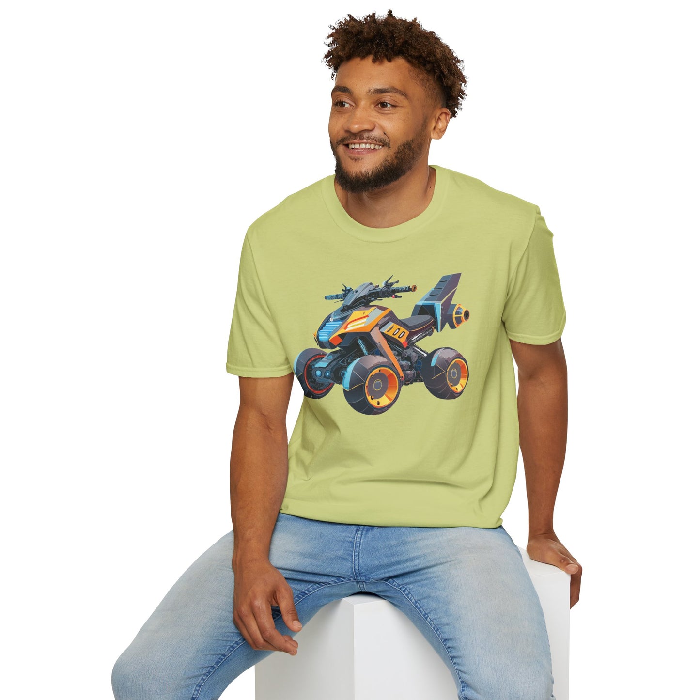Unisex Bike T Shirt Moto Shirt With Motorcycle Design MTB Tee For Riders One Hundred Percent Cotton