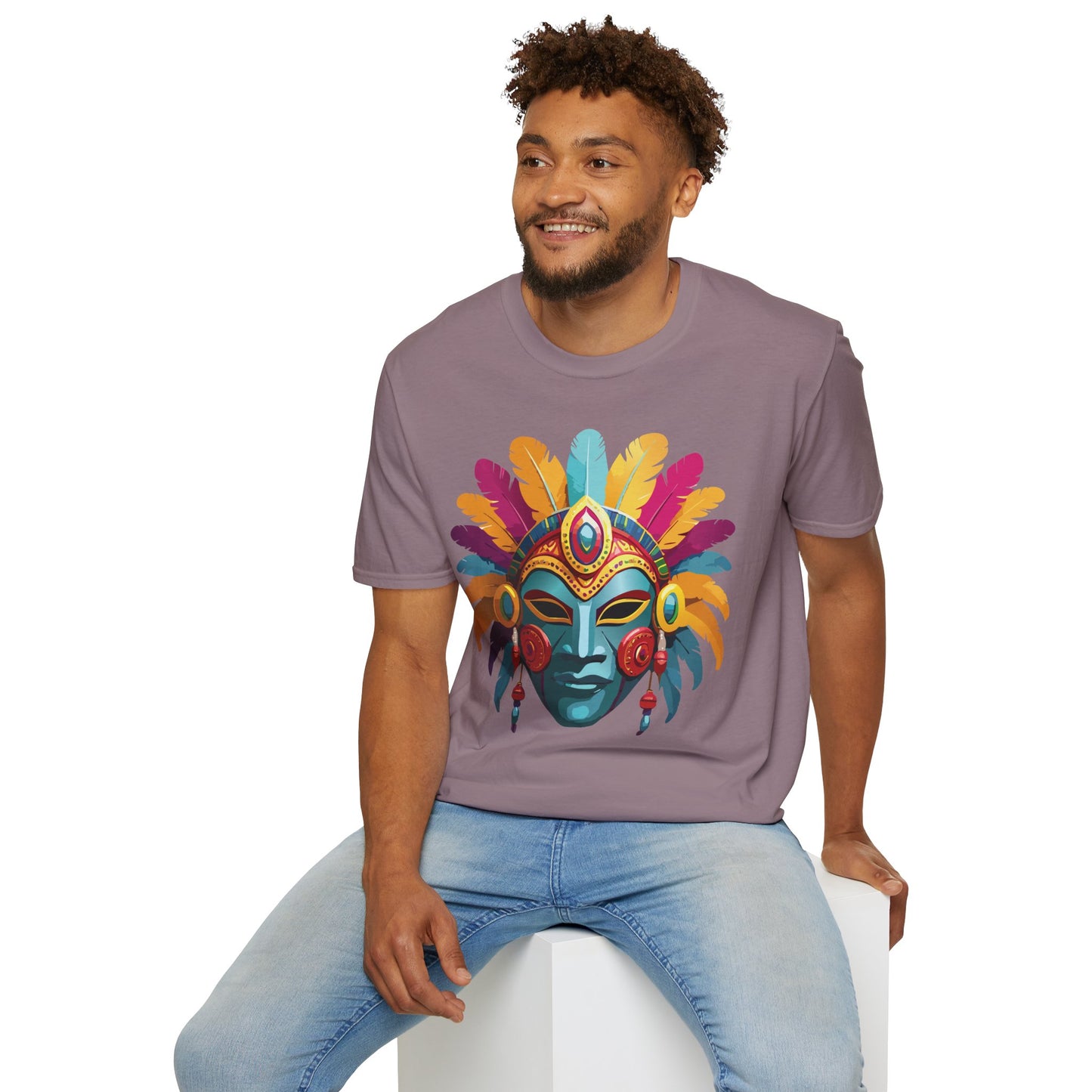 Mask Tee Shirt, Mask Shirt, Shirt with Mask, Masquerade Tees