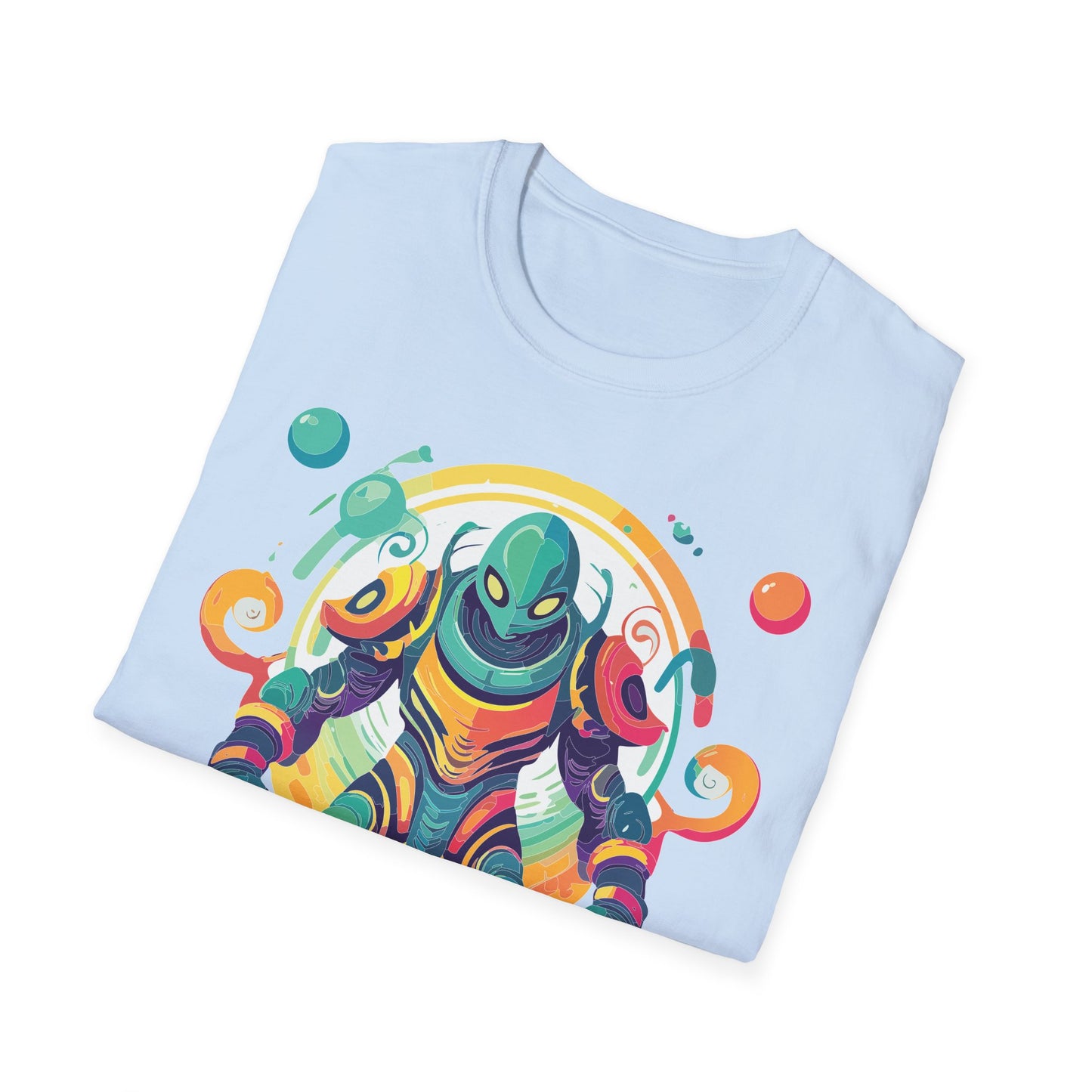 Cosmos Alien T Shirt Unisex Softstyle 64000 with Art Design Durable Comfort Artwork Tee