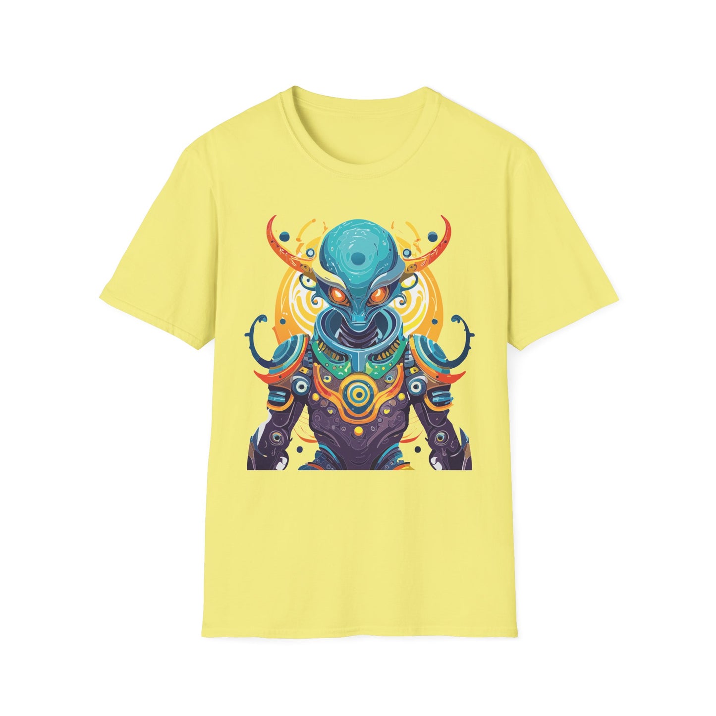 Alien T Shirt Cosmos Shirt Unisex Short Sleeve Tee With Alien Art Design Ring Spun Cotton